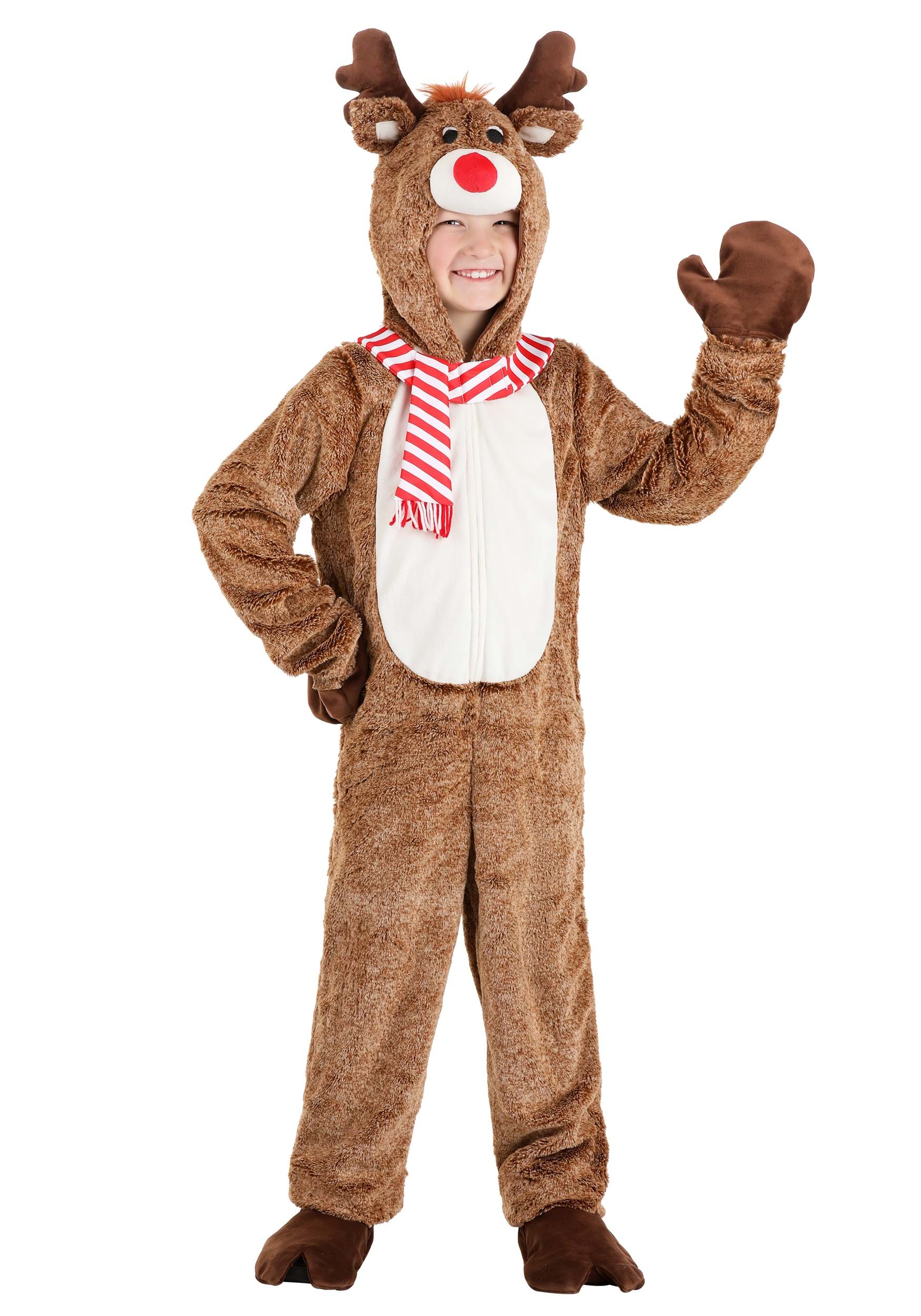 Plush Kid's Reindeer Costume 1 Plush Kid's Reindeer Costume