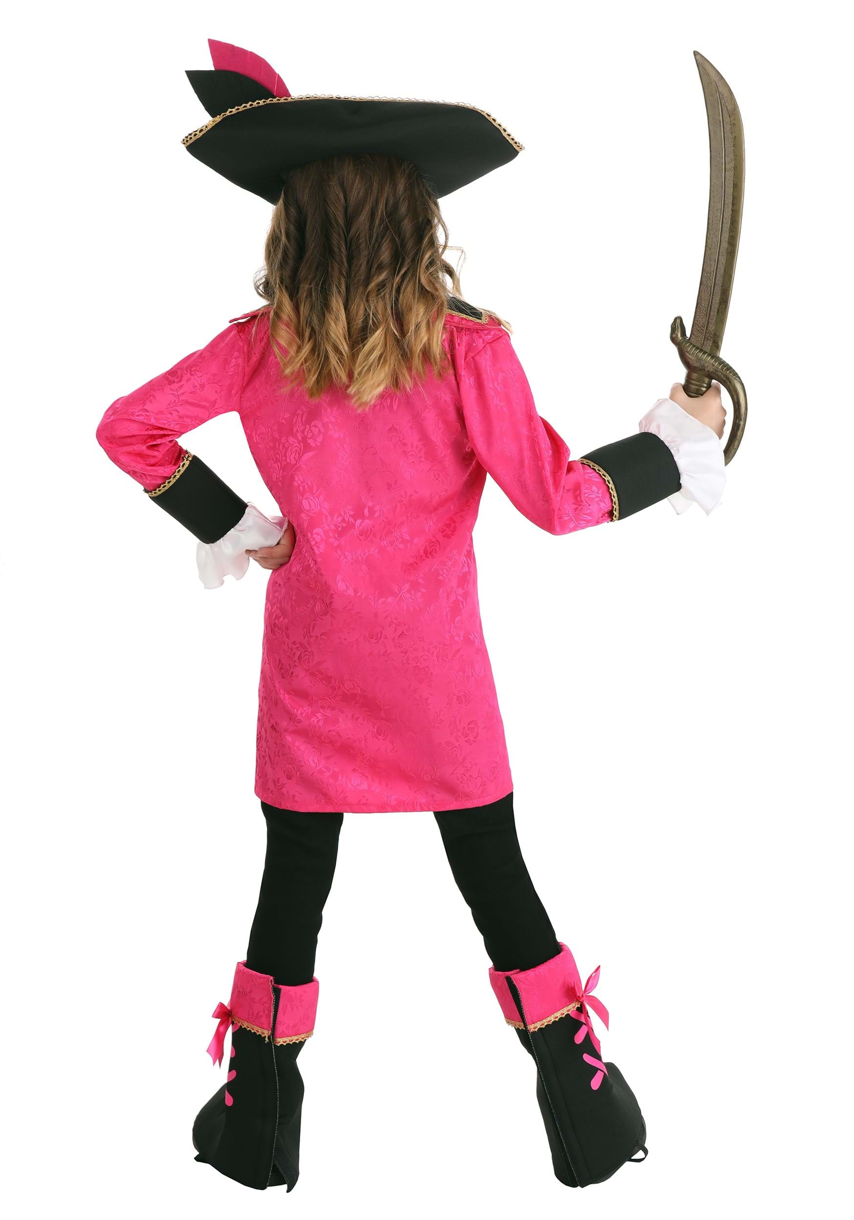 Girl's Brilliant Pink Buccaneer Costume