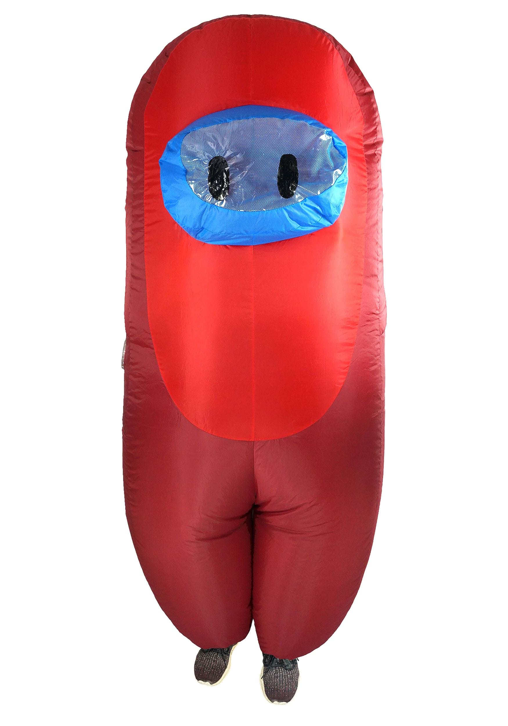 Red Sus Crewmate Killer Child Costume 1 Red Sus Crewmate Killer Child Costume