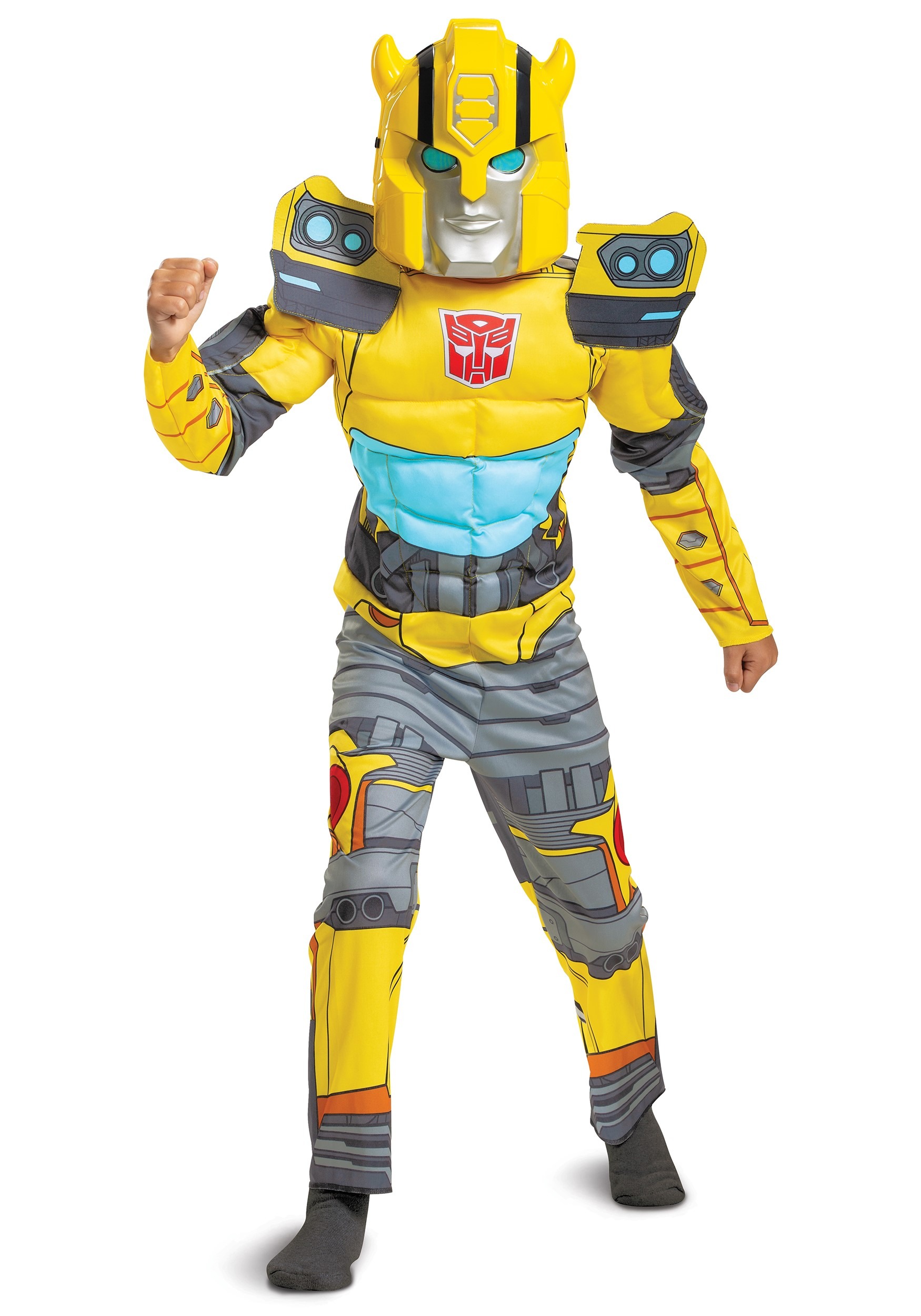 Kid Transformers Muscle Bumblebee Costume