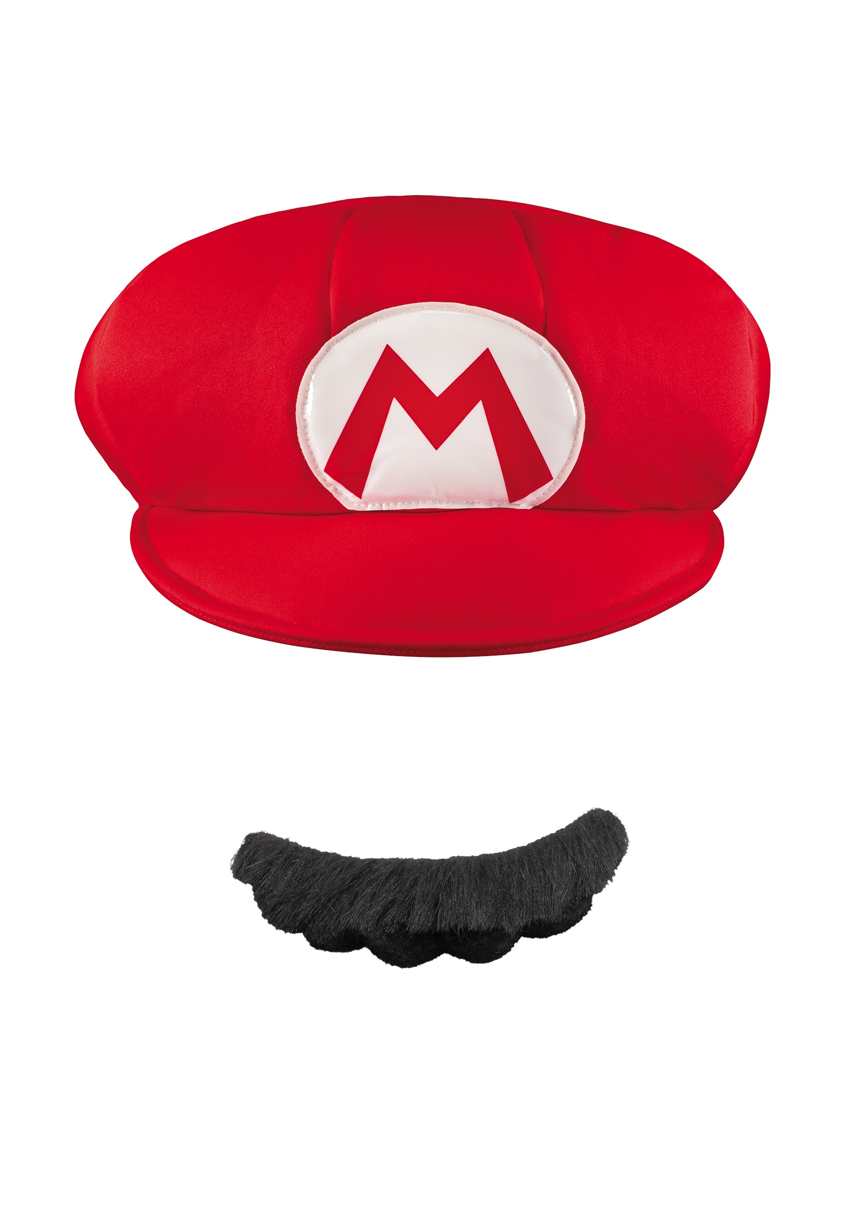 Super Mario Bros. Adult Mario Hat and Mustache Accessory Costume Kit