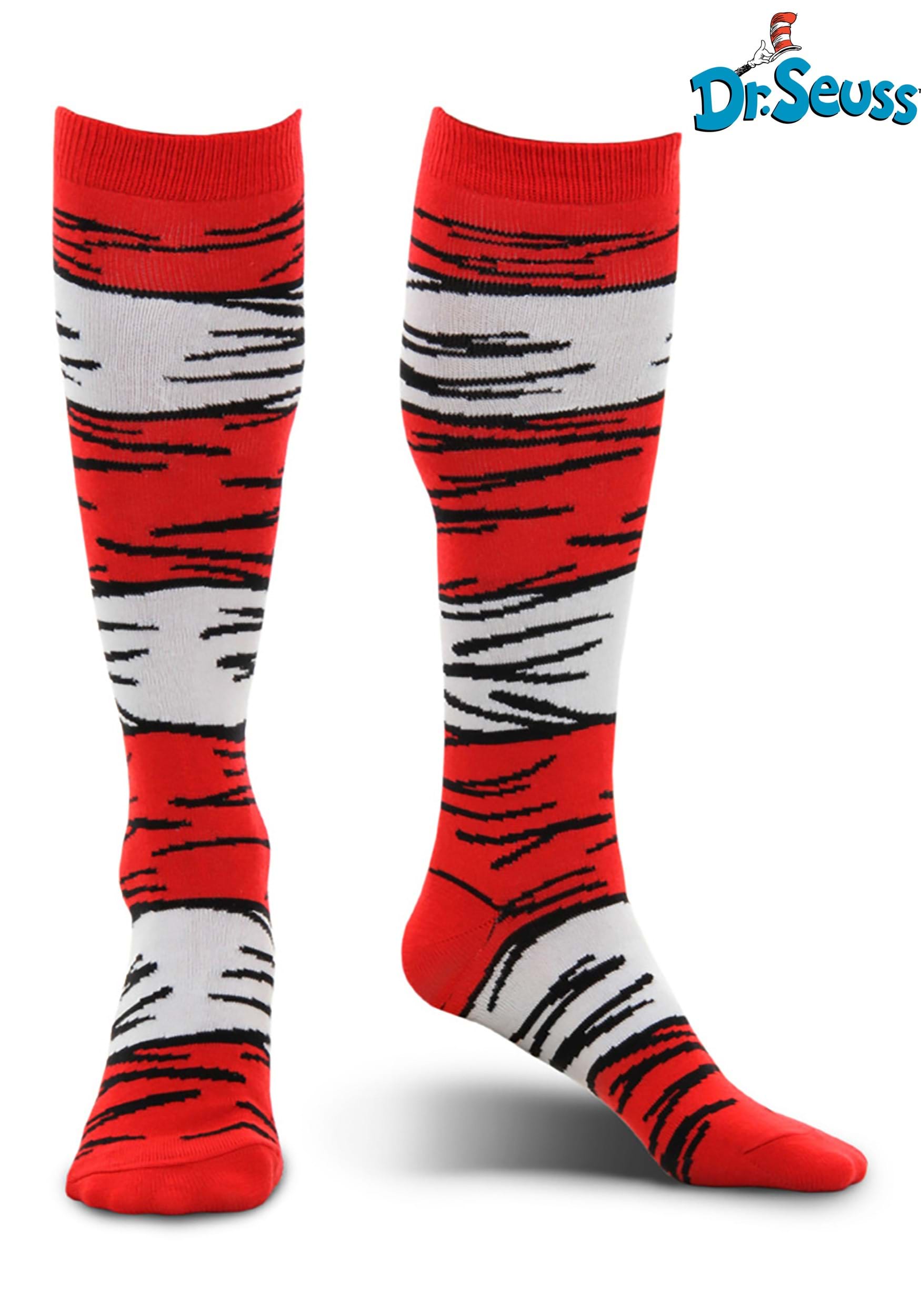The Cat in the Hat Adult Costume Socks