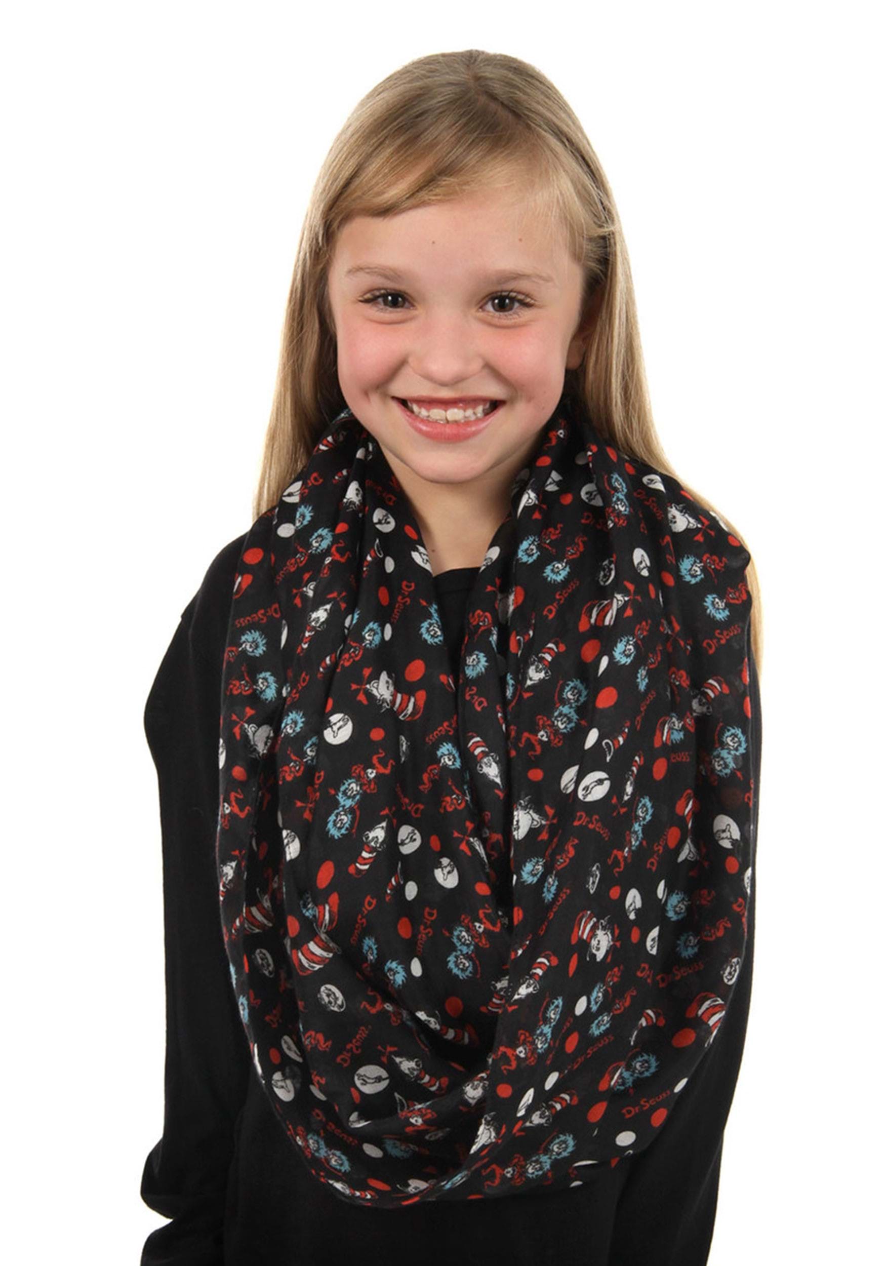 The Cat in The Hat Lightweight Infinity Scarf for Women 2 The Cat in The Hat Lightweight Infinity Scarf for Women