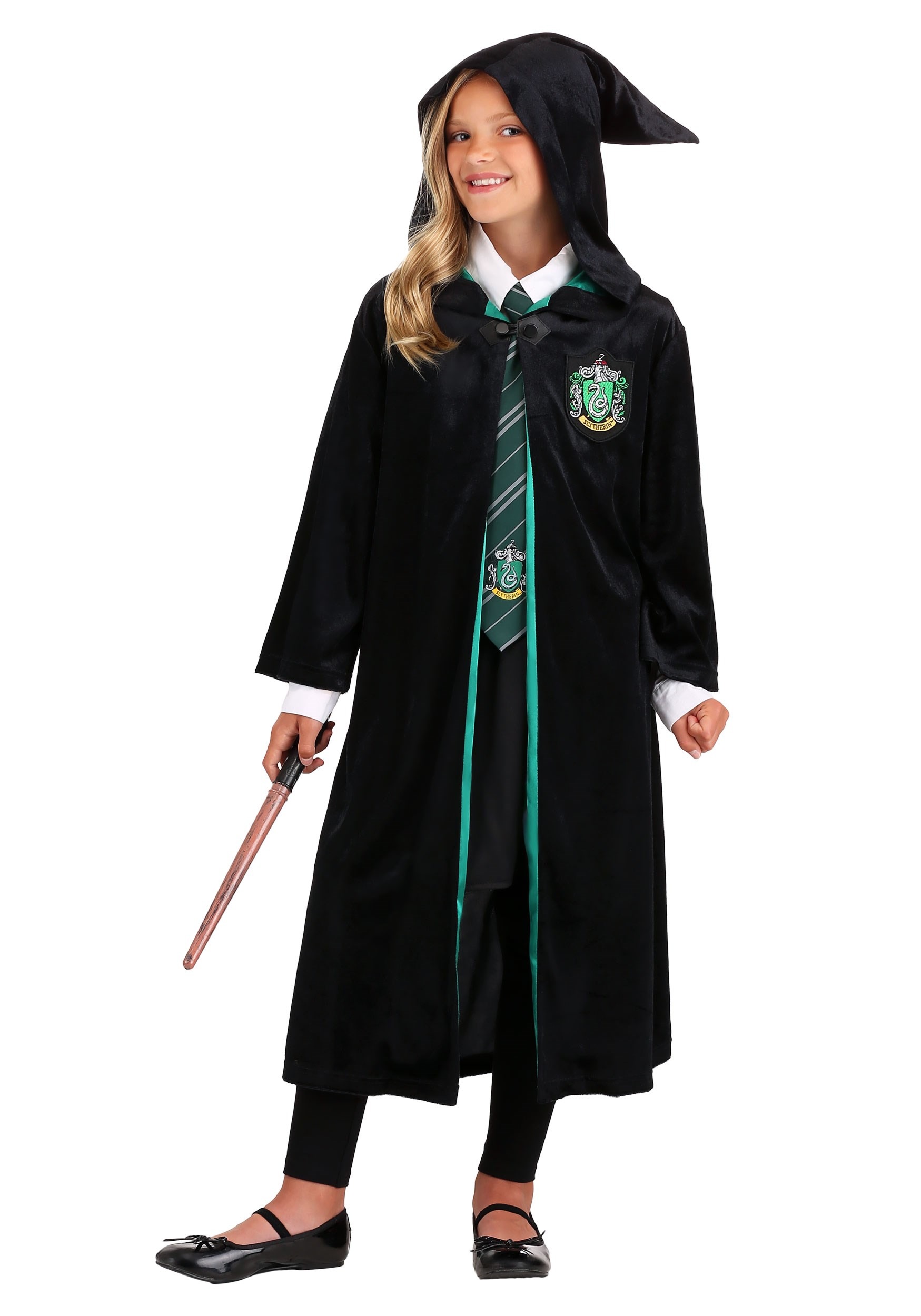 Harry Potter Deluxe Slytherin Costume Robe for Kids