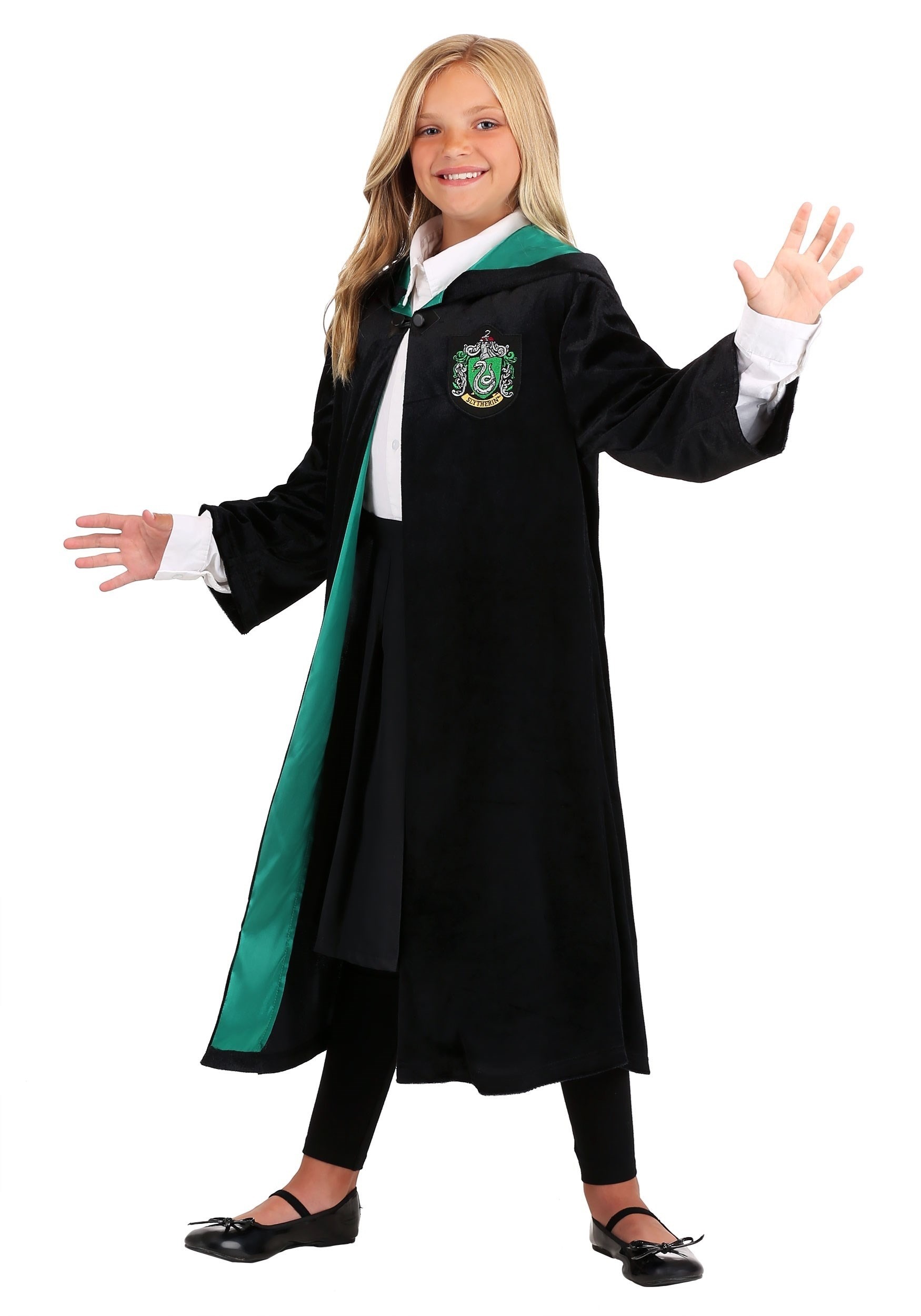 Harry Potter Deluxe Slytherin Costume Robe for Kids