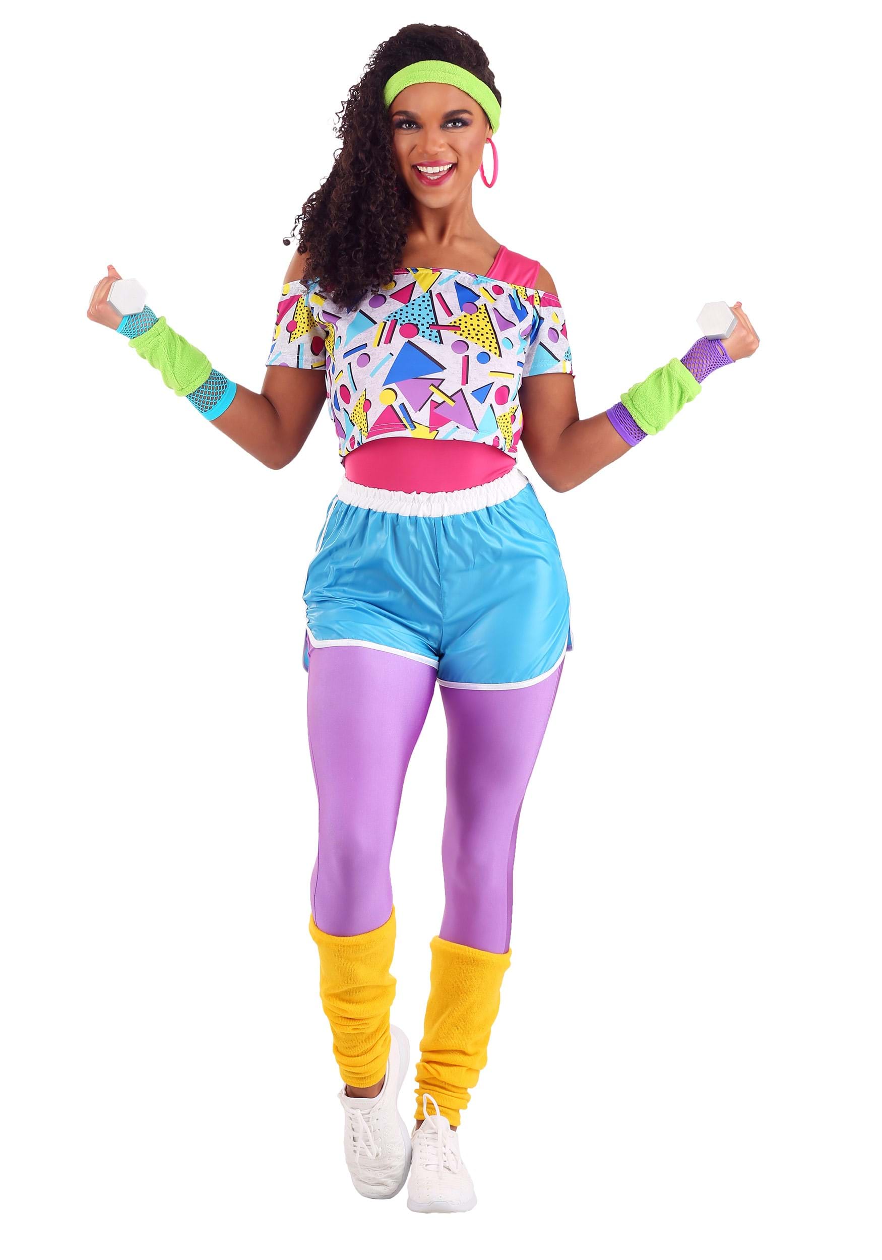 Work It Out 80s Women's Costume 1 Work It Out 80s Women's Costume