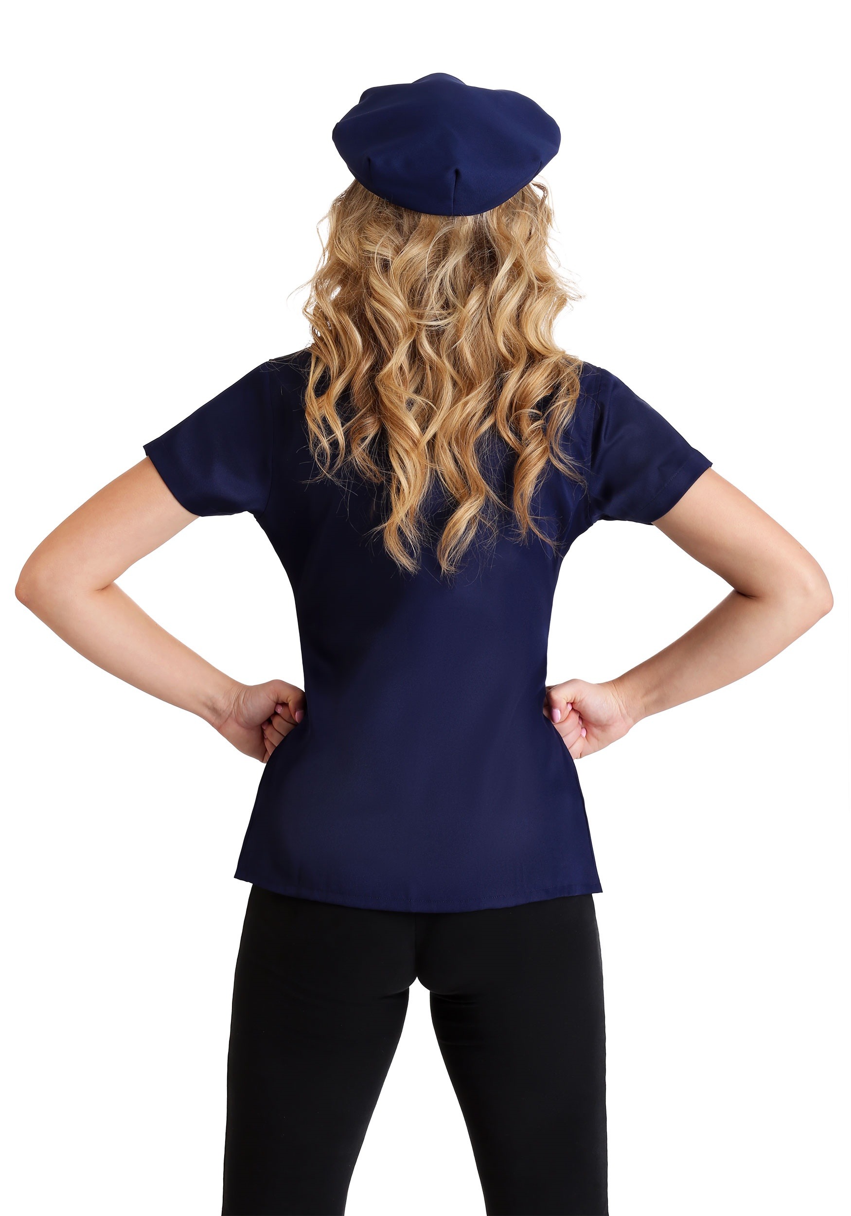 Plus Size Women's Police Costume Shirt