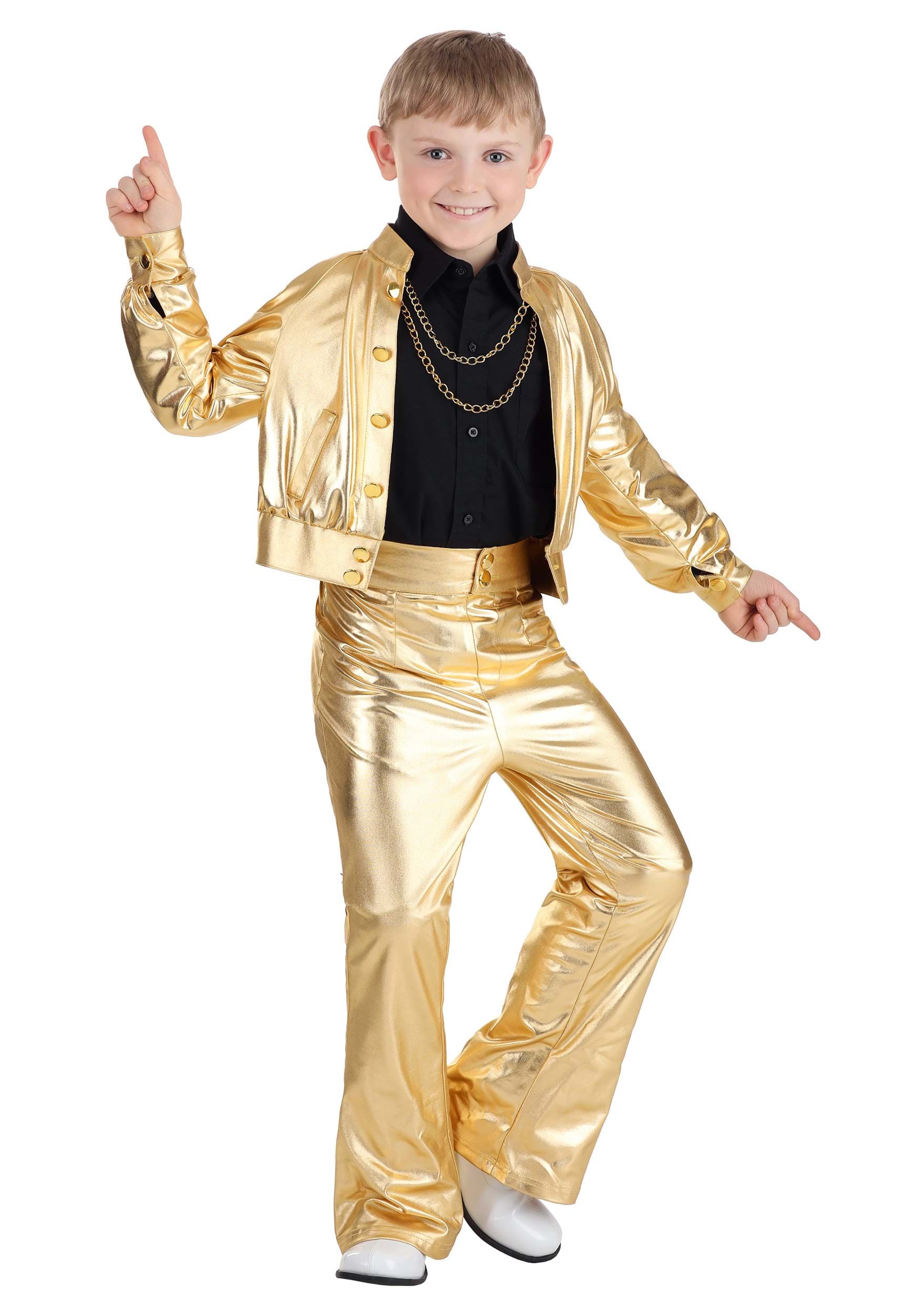Gold Studio Disco Costume for Boys