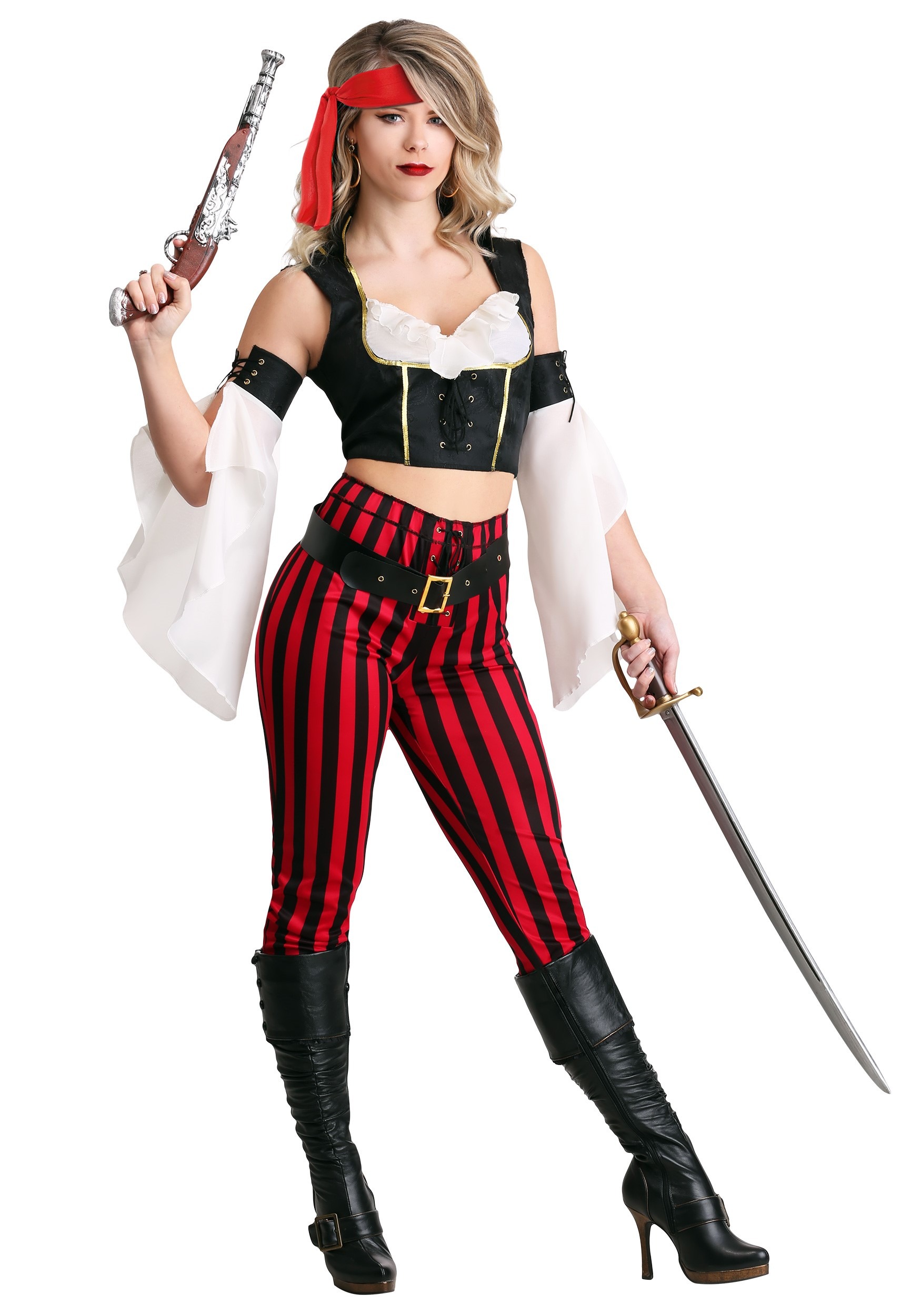 Women's Salty Sea's Pirate Costume 1 Women's Salty Sea's Pirate Costume