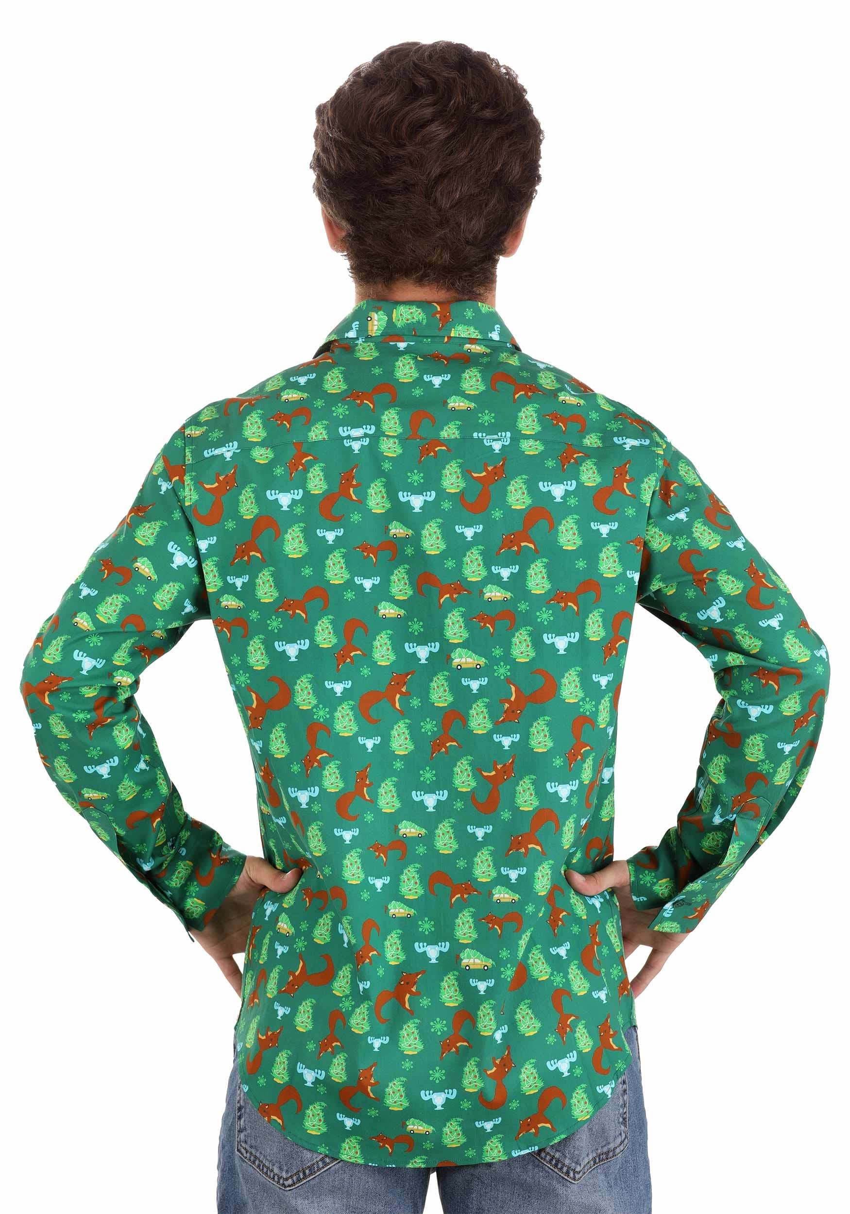 National Lampoons Christmas Vacation Button Up Shirt for Adults 5 National Lampoons Christmas Vacation Button Up Shirt for Adults