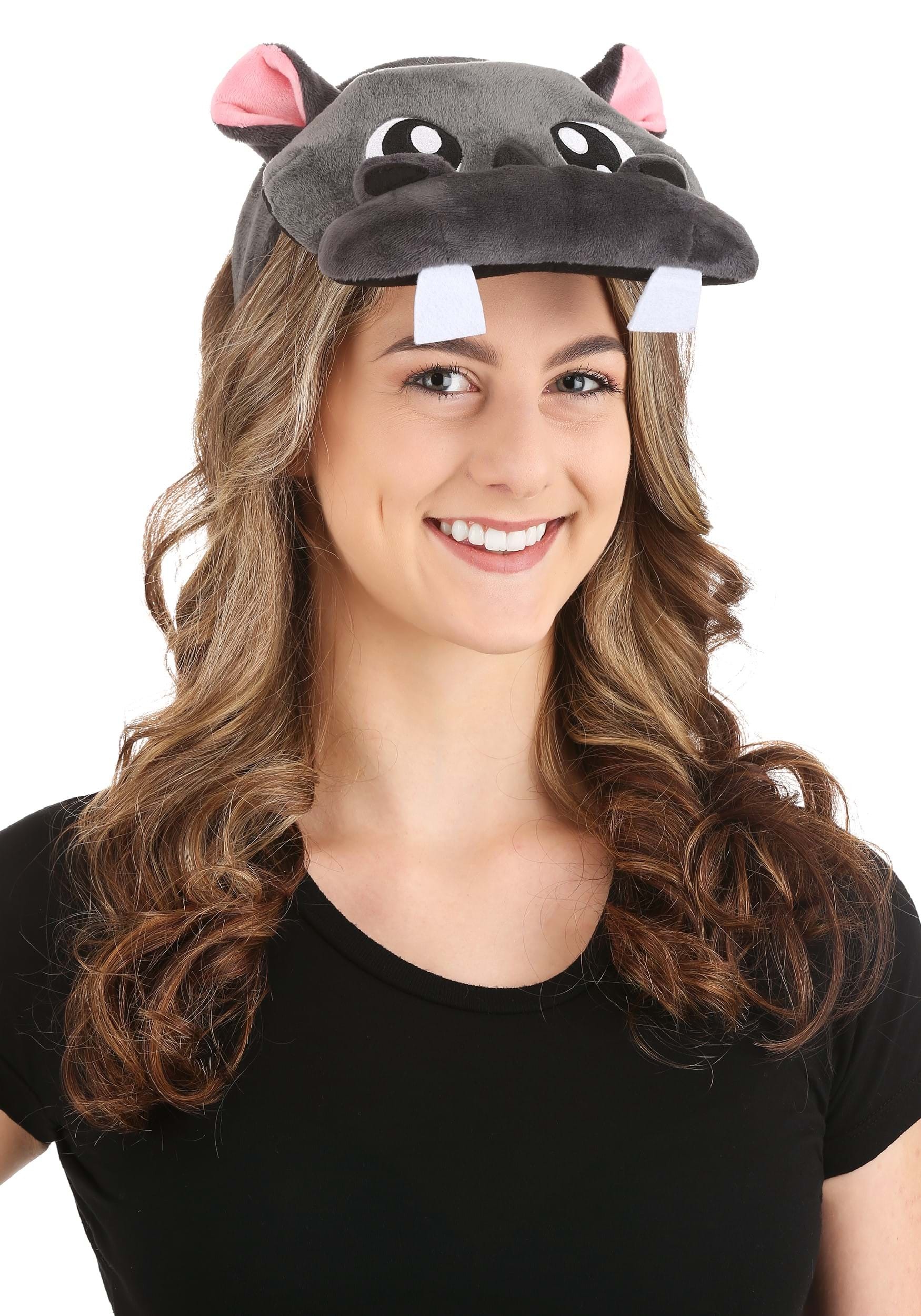 Hippo Plush Costume Headband