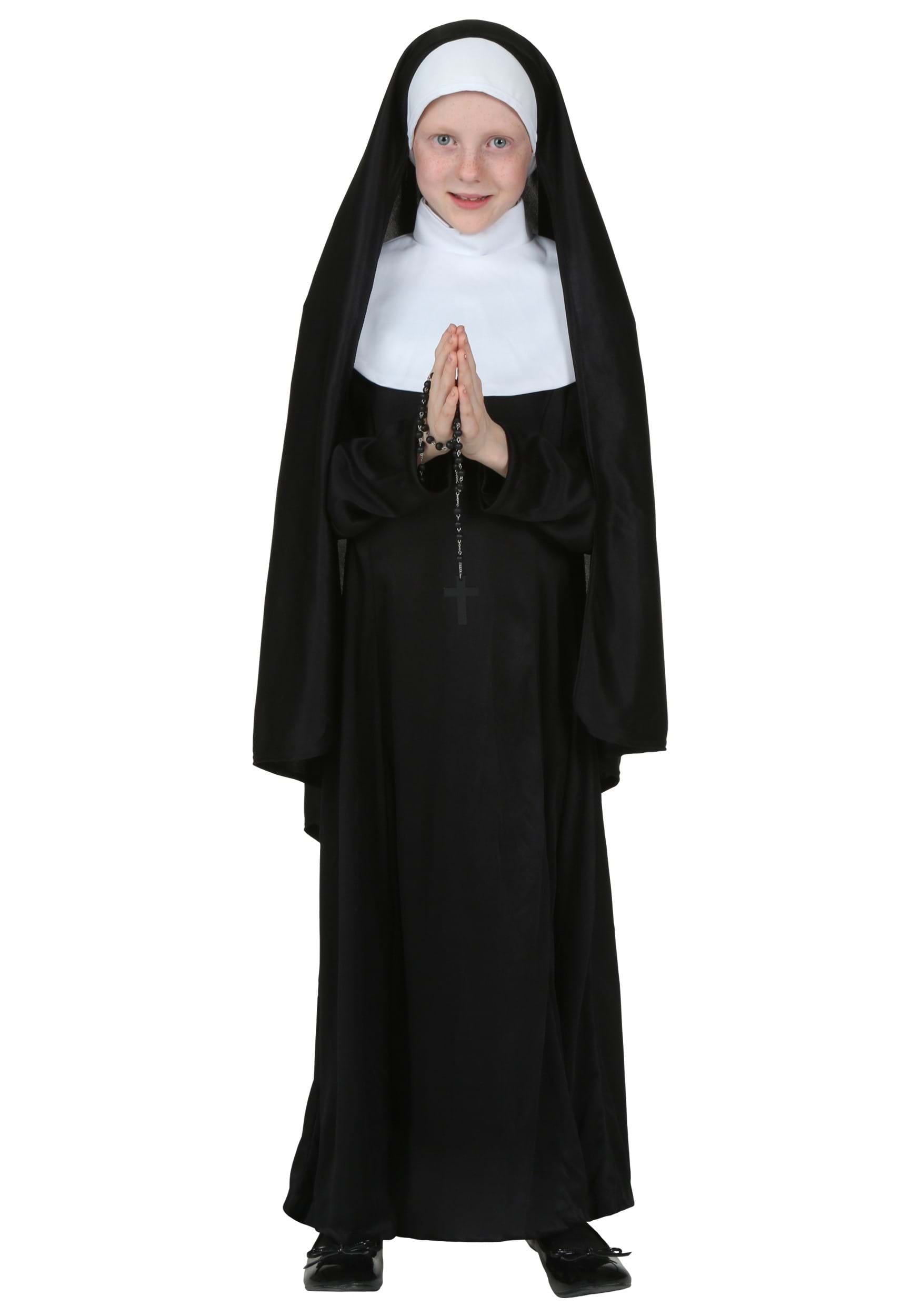 Girl's Catholic Nun Costume 2 Girl's Catholic Nun Costume