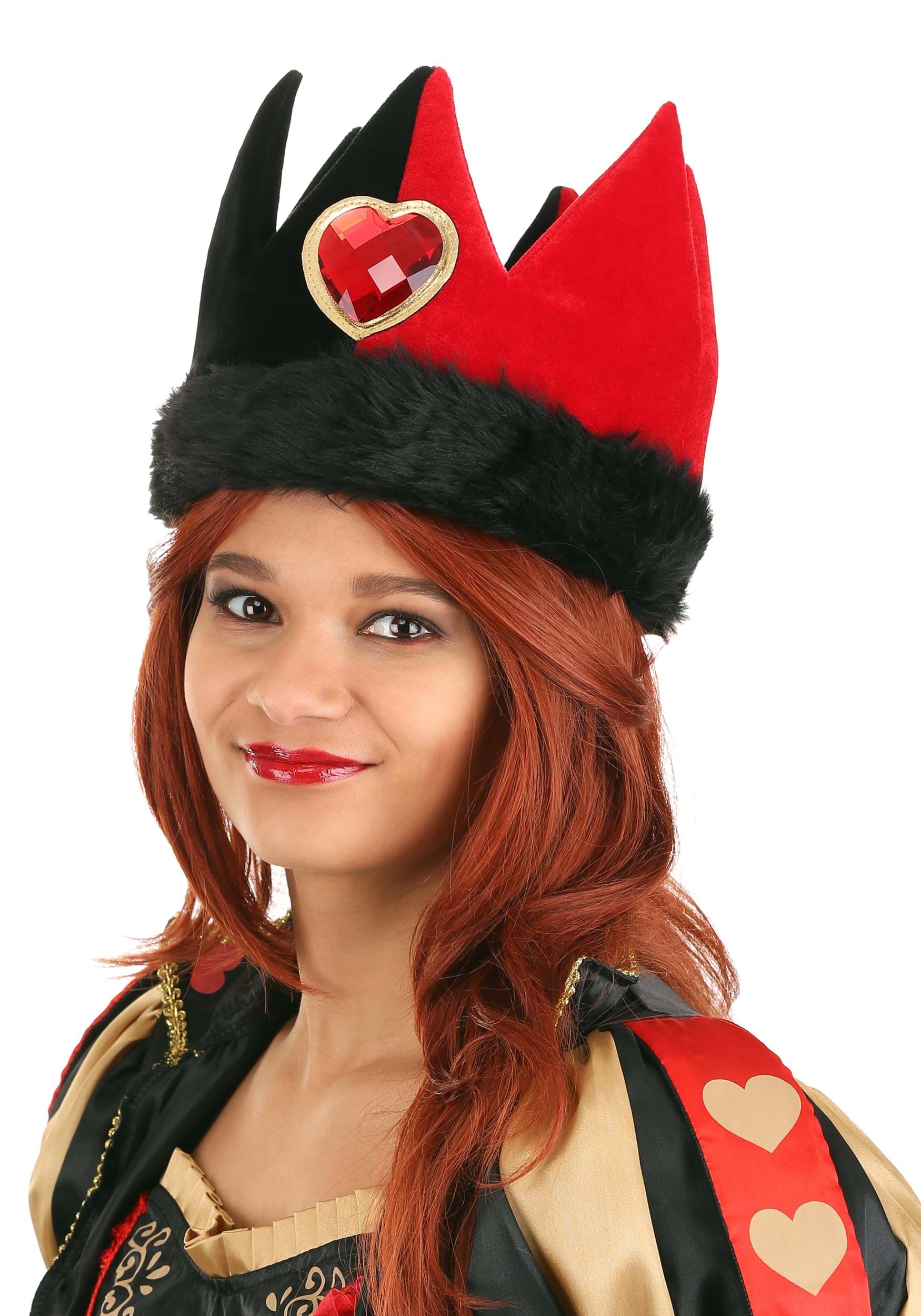 Queen of Hearts Plush Costume Crown