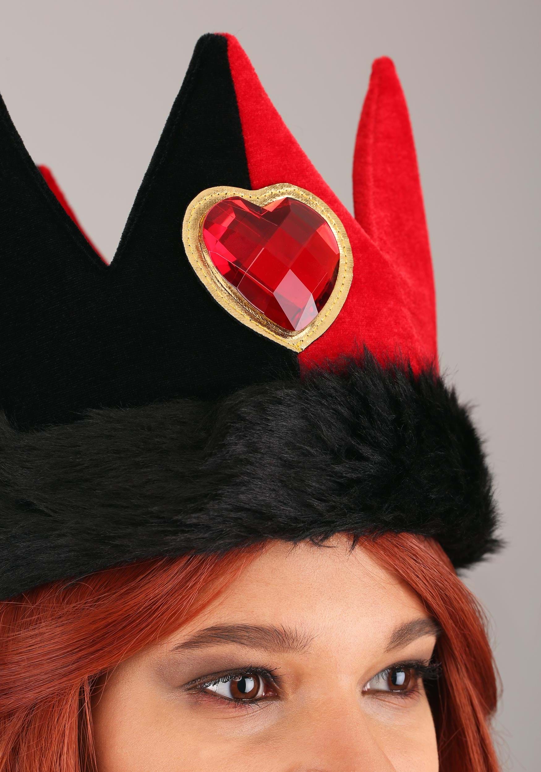 Queen of Hearts Plush Costume Crown