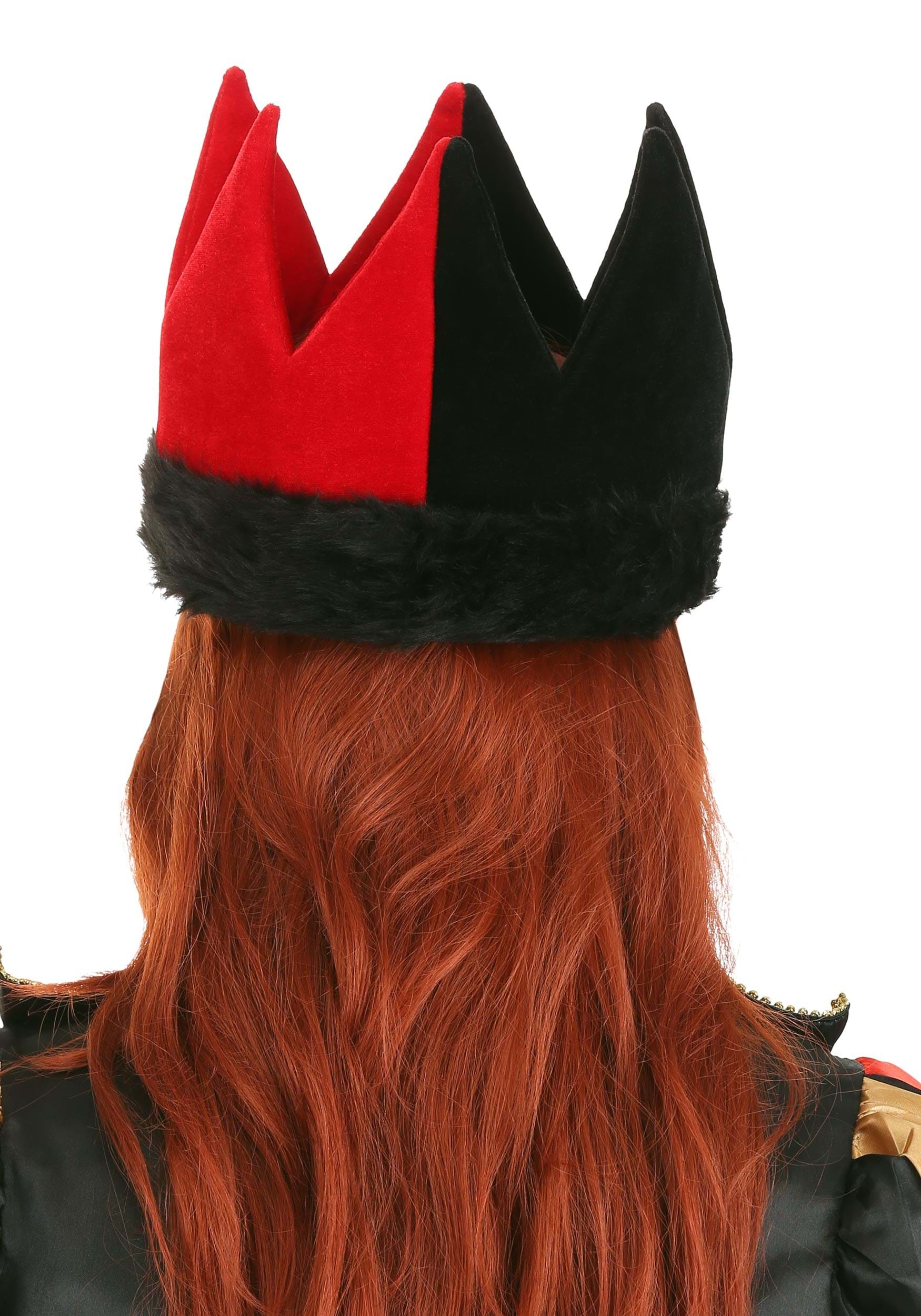 Queen of Hearts Plush Costume Crown