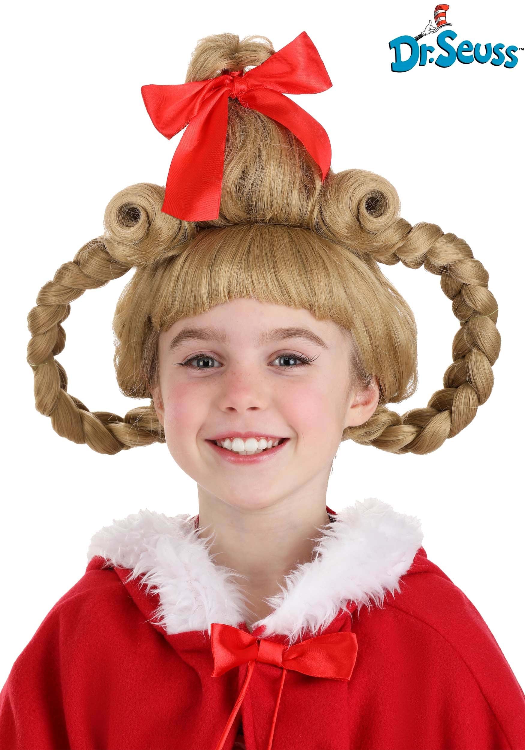 Kid's Dr. Seuss Cindy Lou Who Deluxe Costume Wig