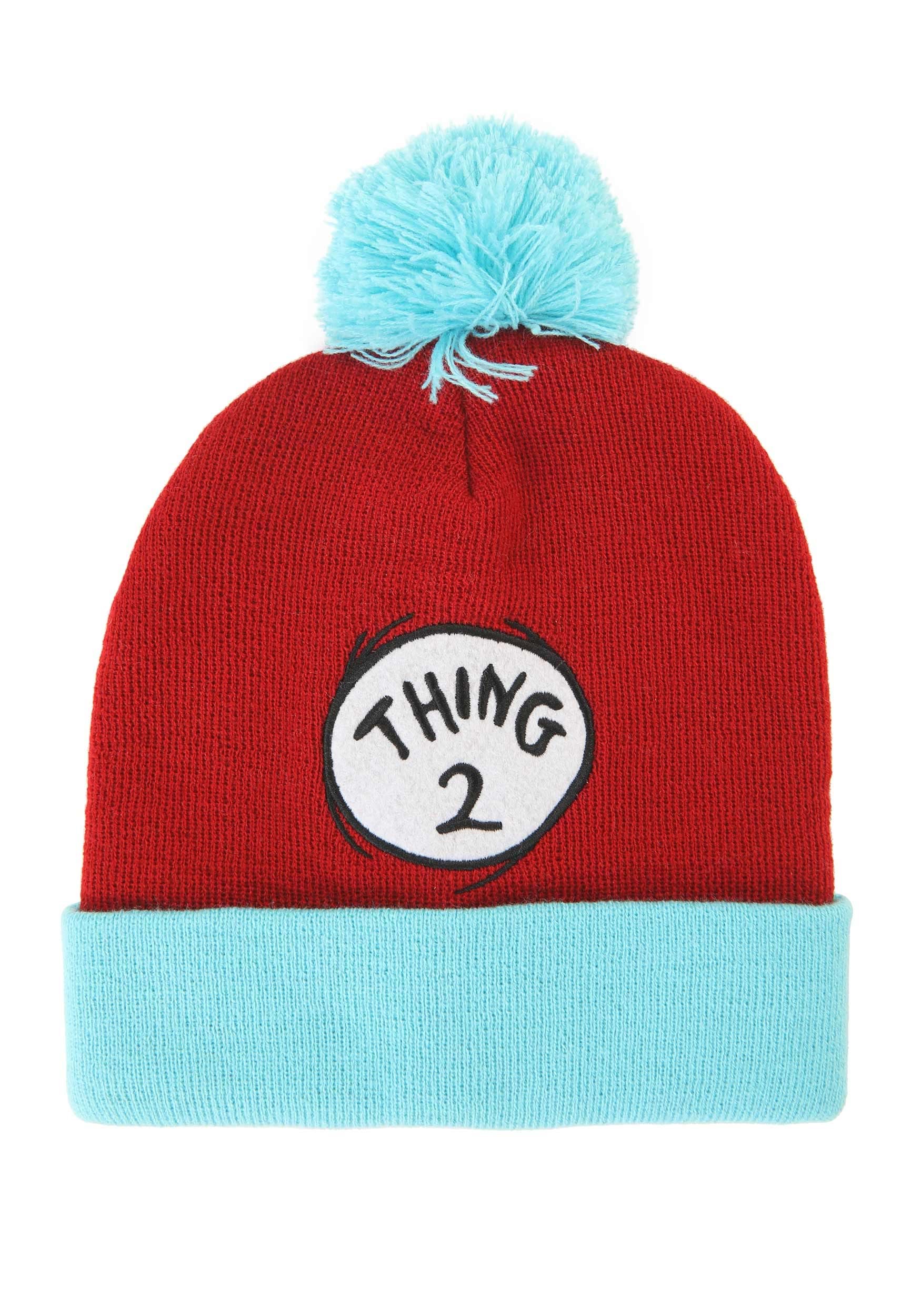Dr. Seuss Thing 2 Pom Beanie