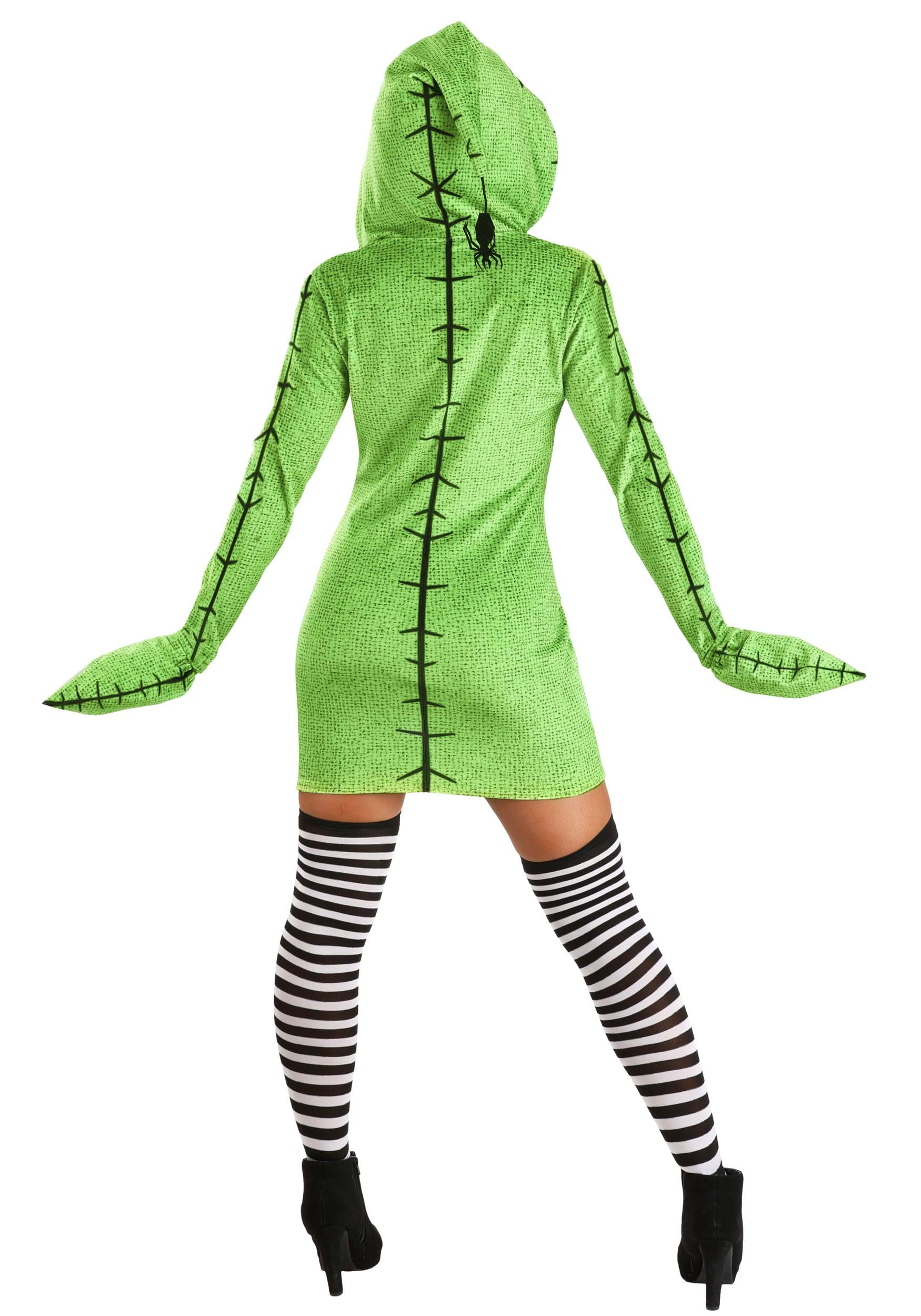 Women's Deluxe Disney Oogie Boogie Hoodie Costume Dress 7 Women's Deluxe Disney Oogie Boogie Hoodie Costume Dress