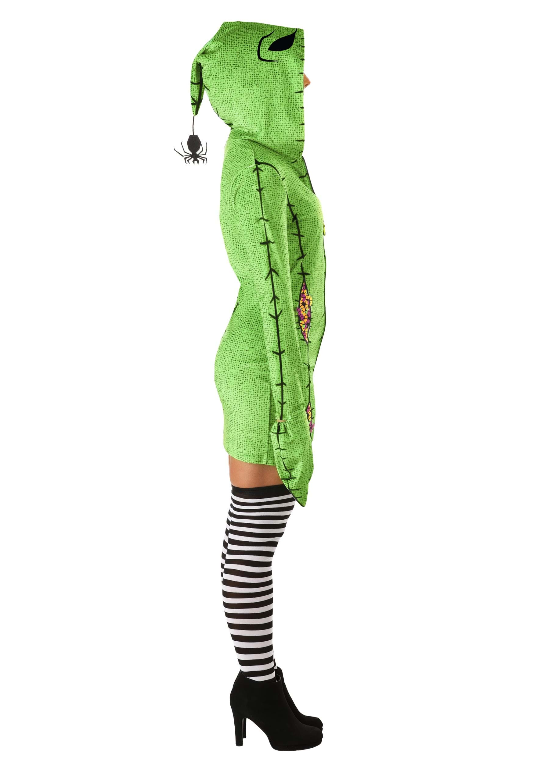 Women's Deluxe Disney Oogie Boogie Hoodie Costume Dress 9 Women's Deluxe Disney Oogie Boogie Hoodie Costume Dress