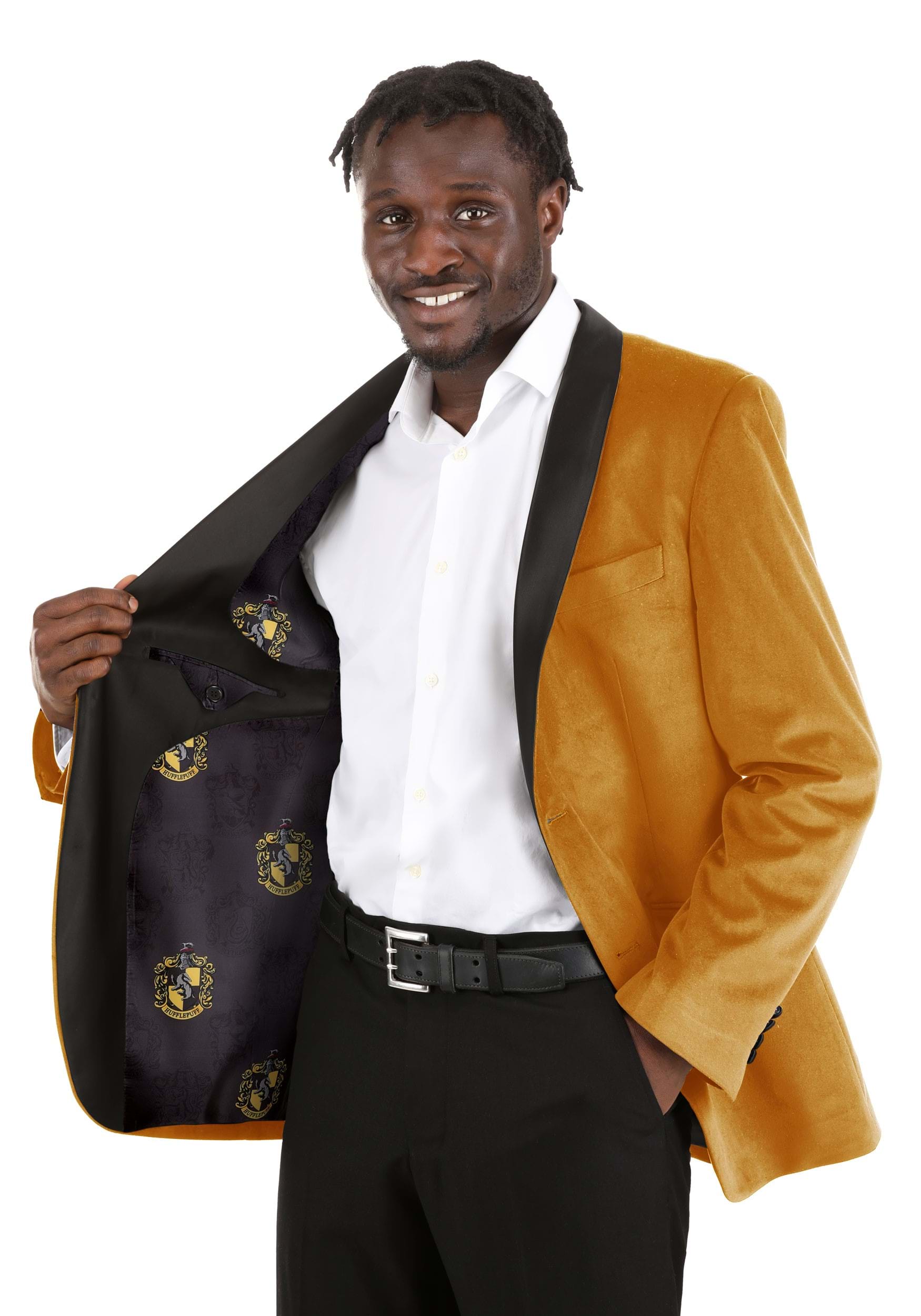Harry Potter Hufflepuff Deluxe Men's Blazer 4 Harry Potter Hufflepuff Deluxe Men's Blazer