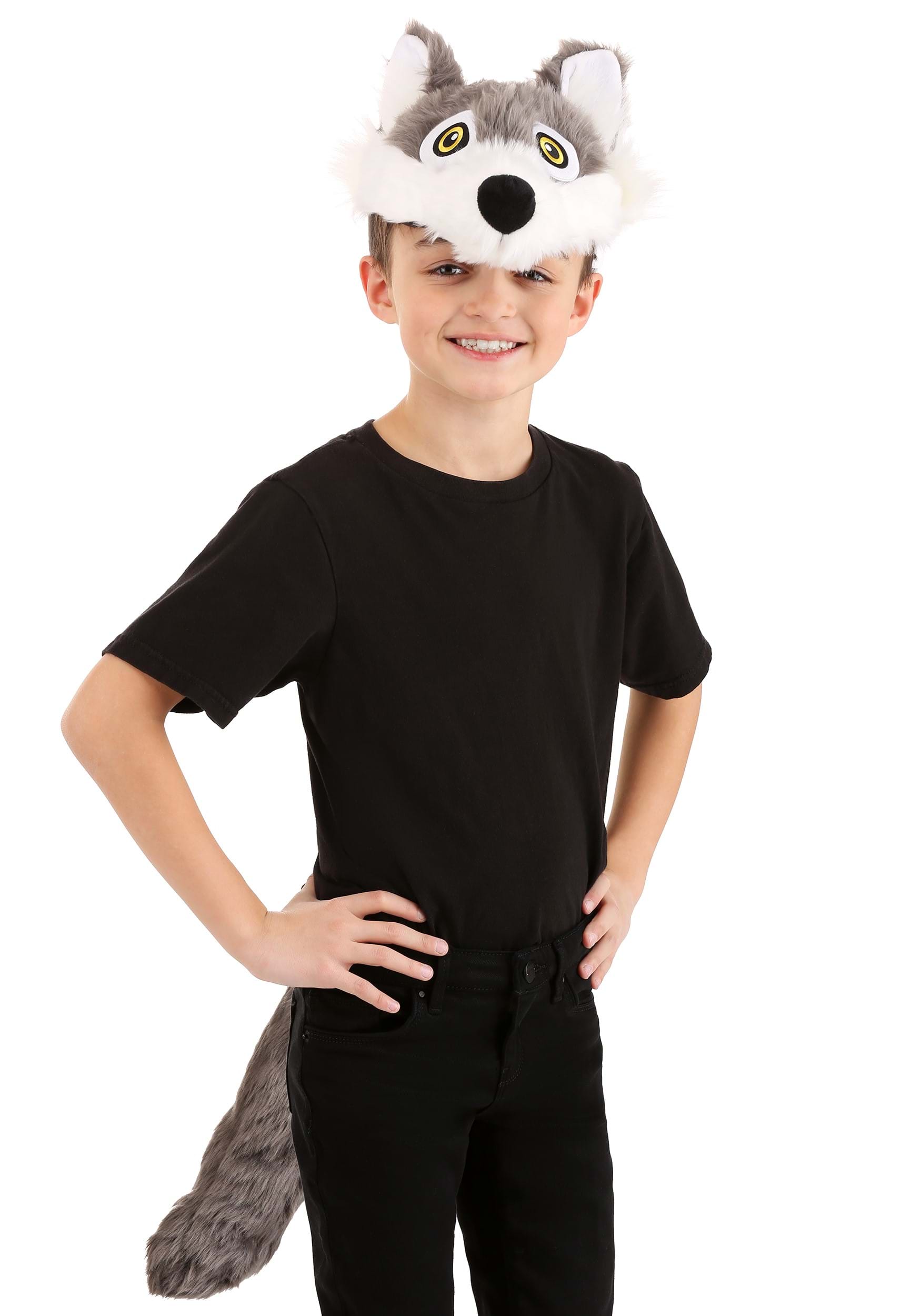 Wolf Soft Headband & Tail Costume Kit