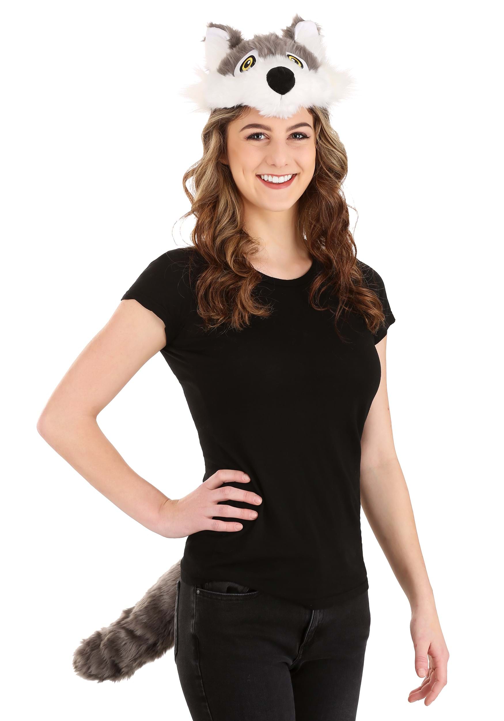 Wolf Soft Headband & Tail Costume Kit