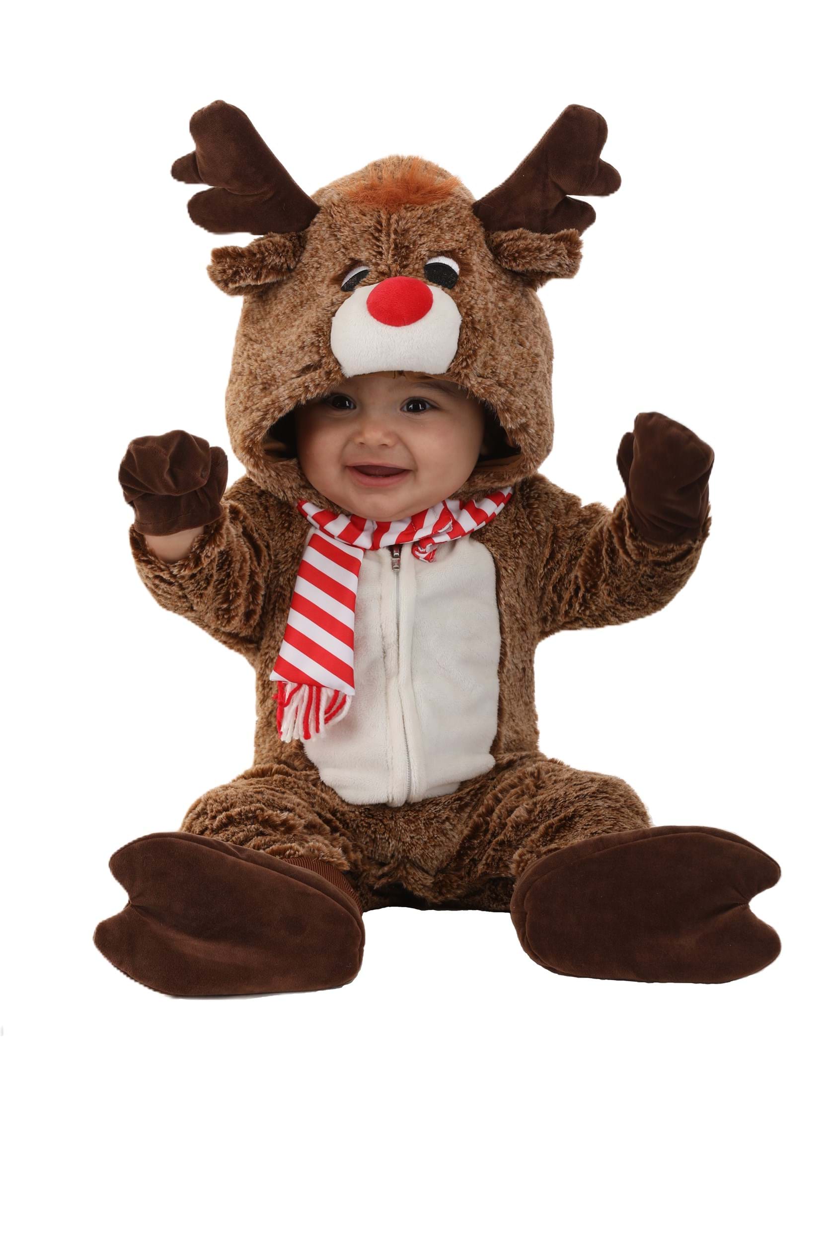 Reindeer Plush Costume for Infants 3 Reindeer Plush Costume for Infants