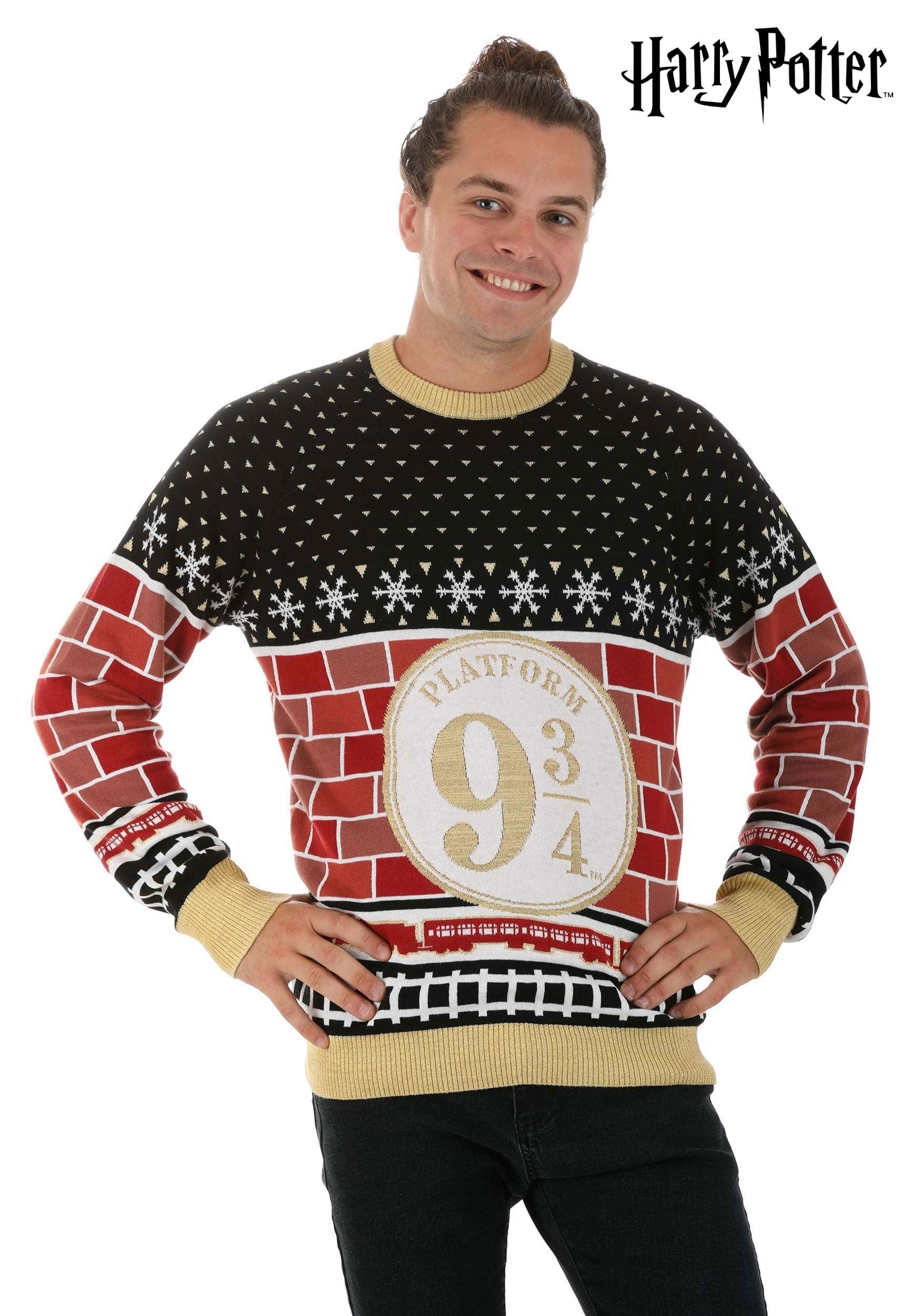 Adult Platform 9 3/4 Harry Potter Christmas Sweater