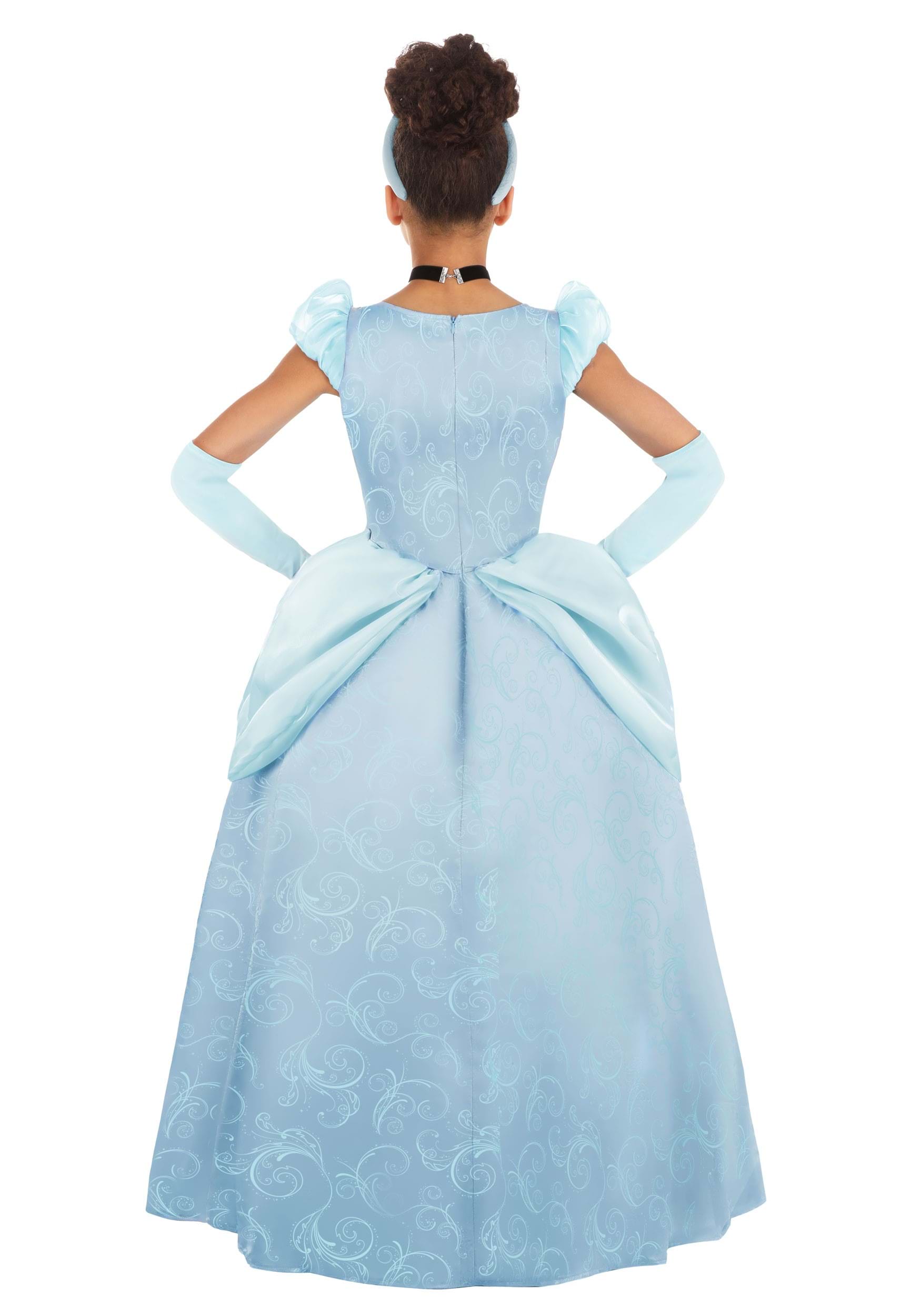 Premium Disney Cinderella Costume Dress for Girls