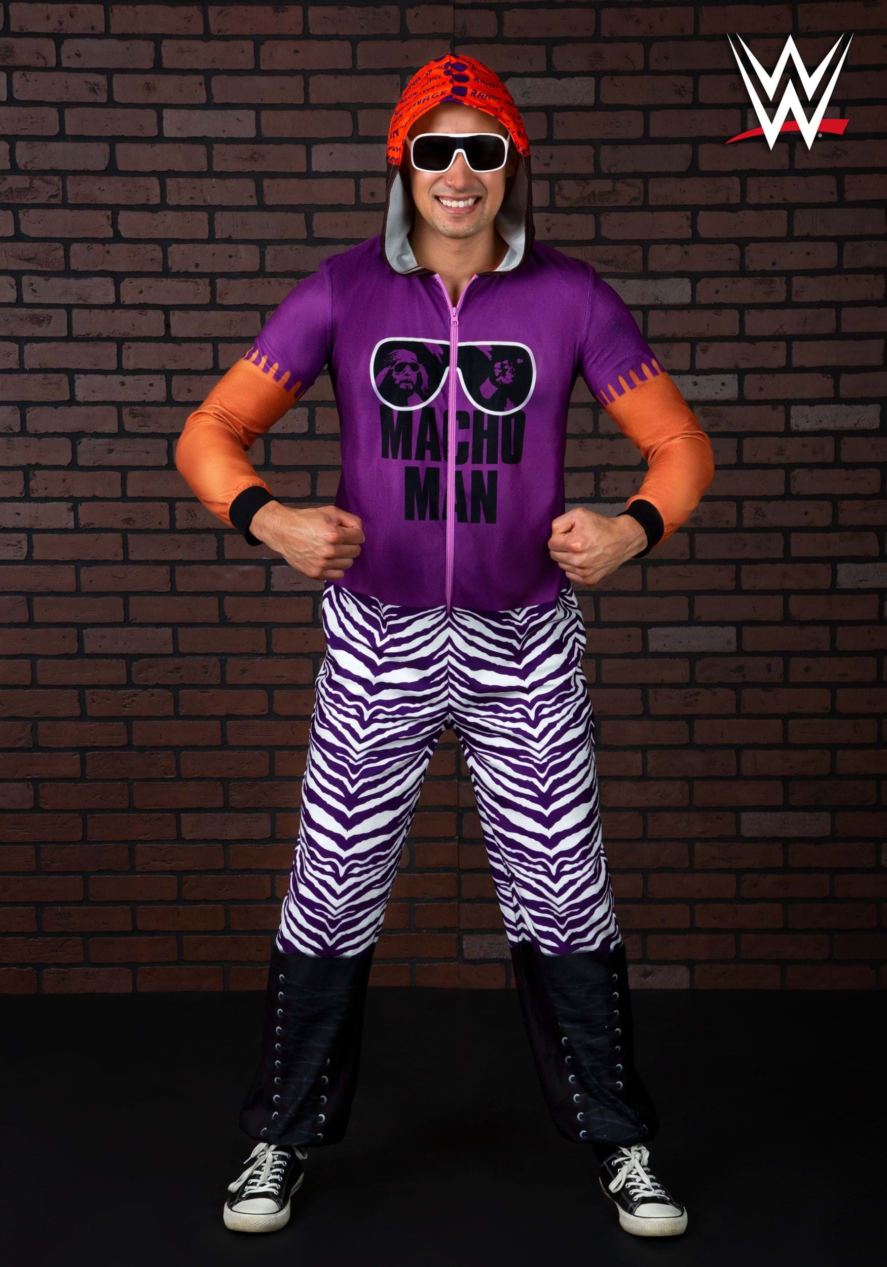 WWE Macho Man Union Suit Onesie for Adults