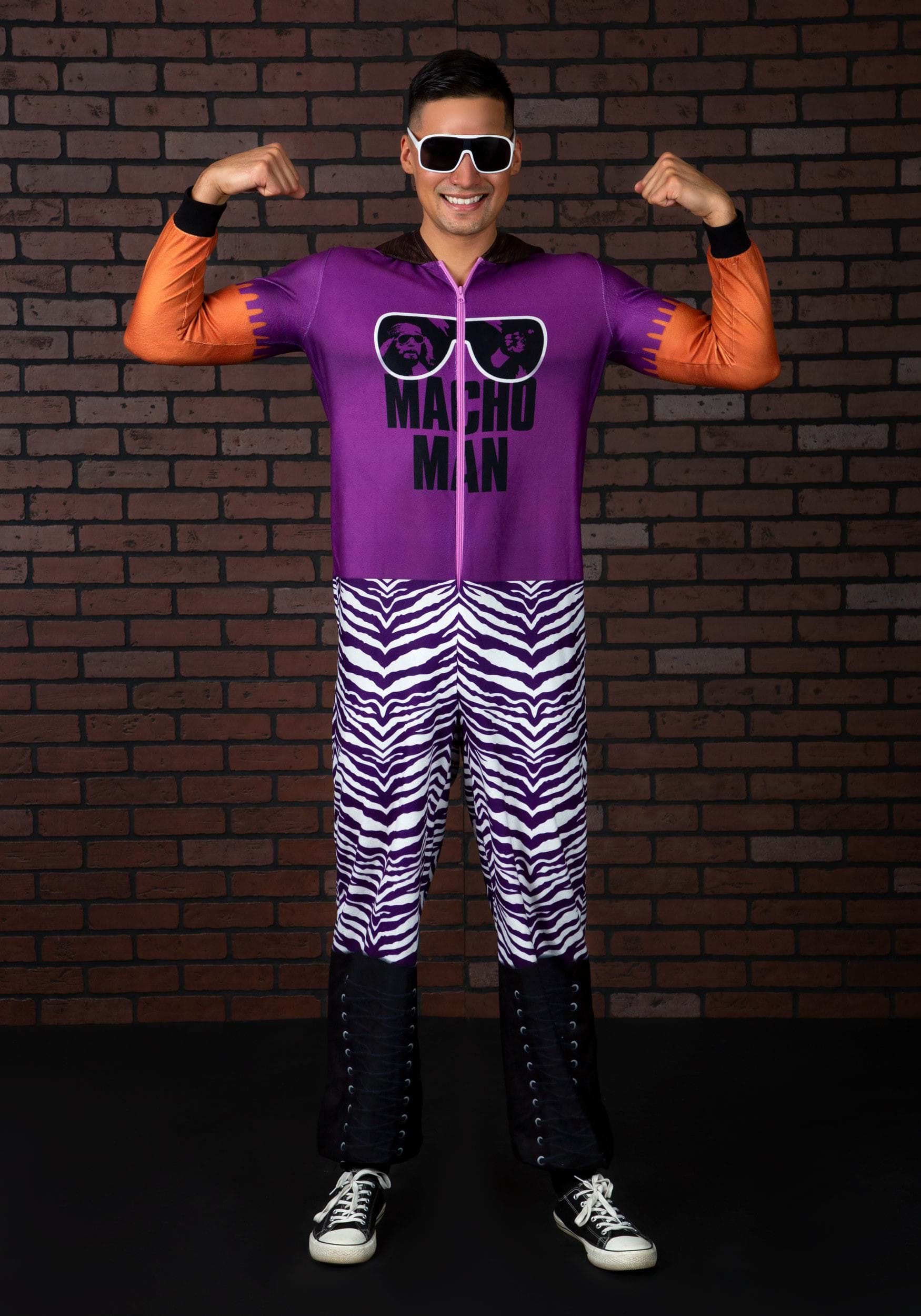 WWE Macho Man Union Suit Onesie for Adults