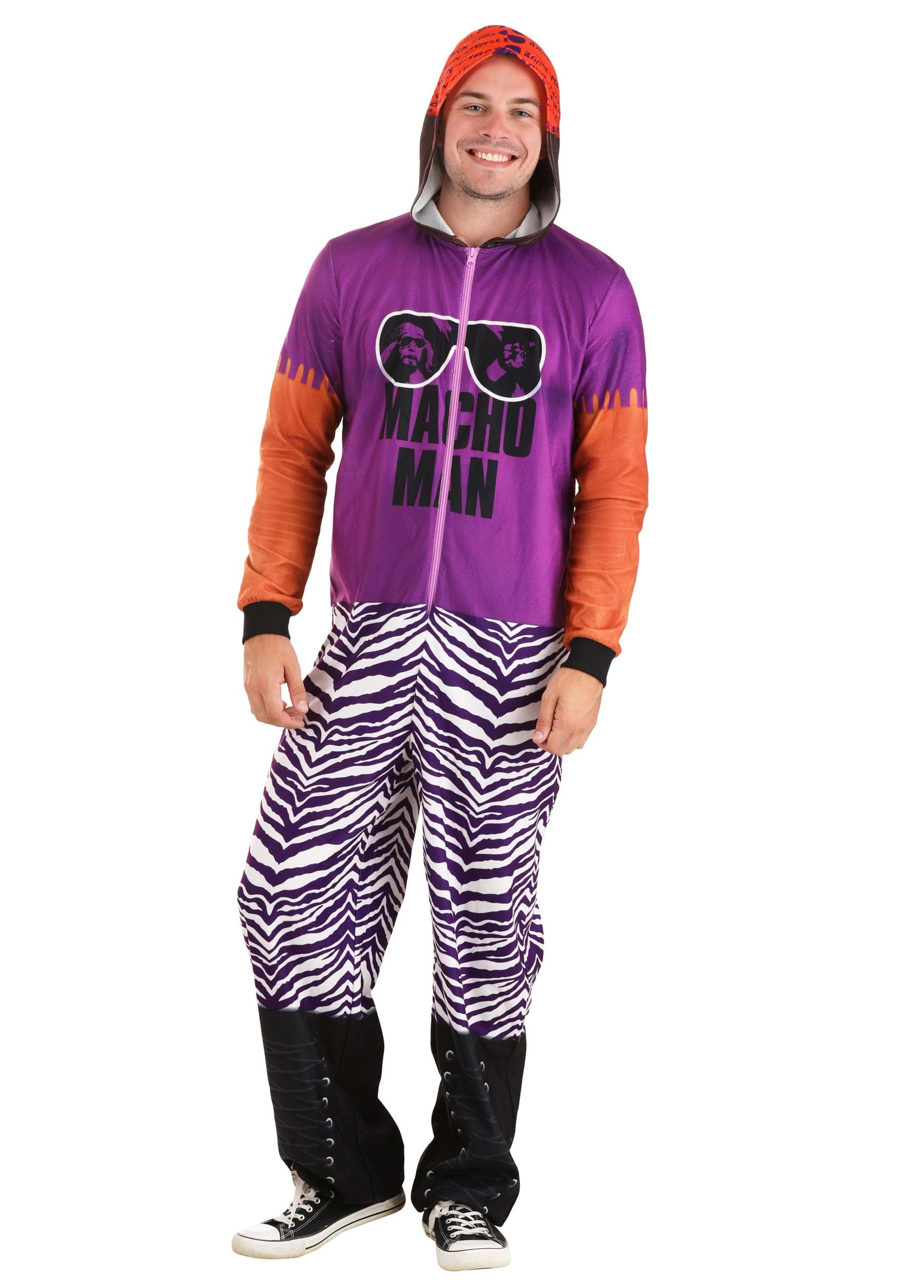 WWE Macho Man Union Suit Onesie for Adults