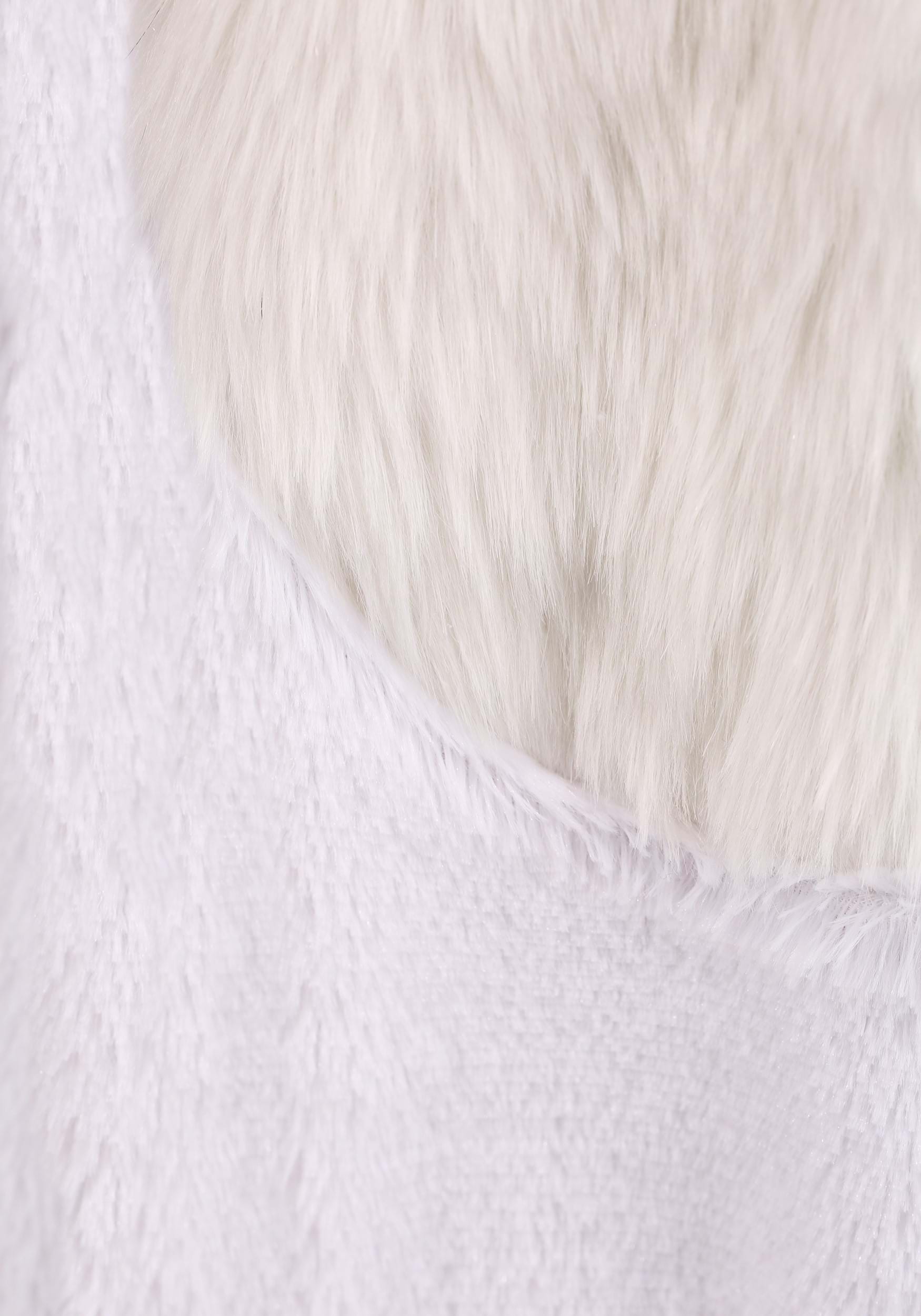 Open Face White Bunny Costume for Adults