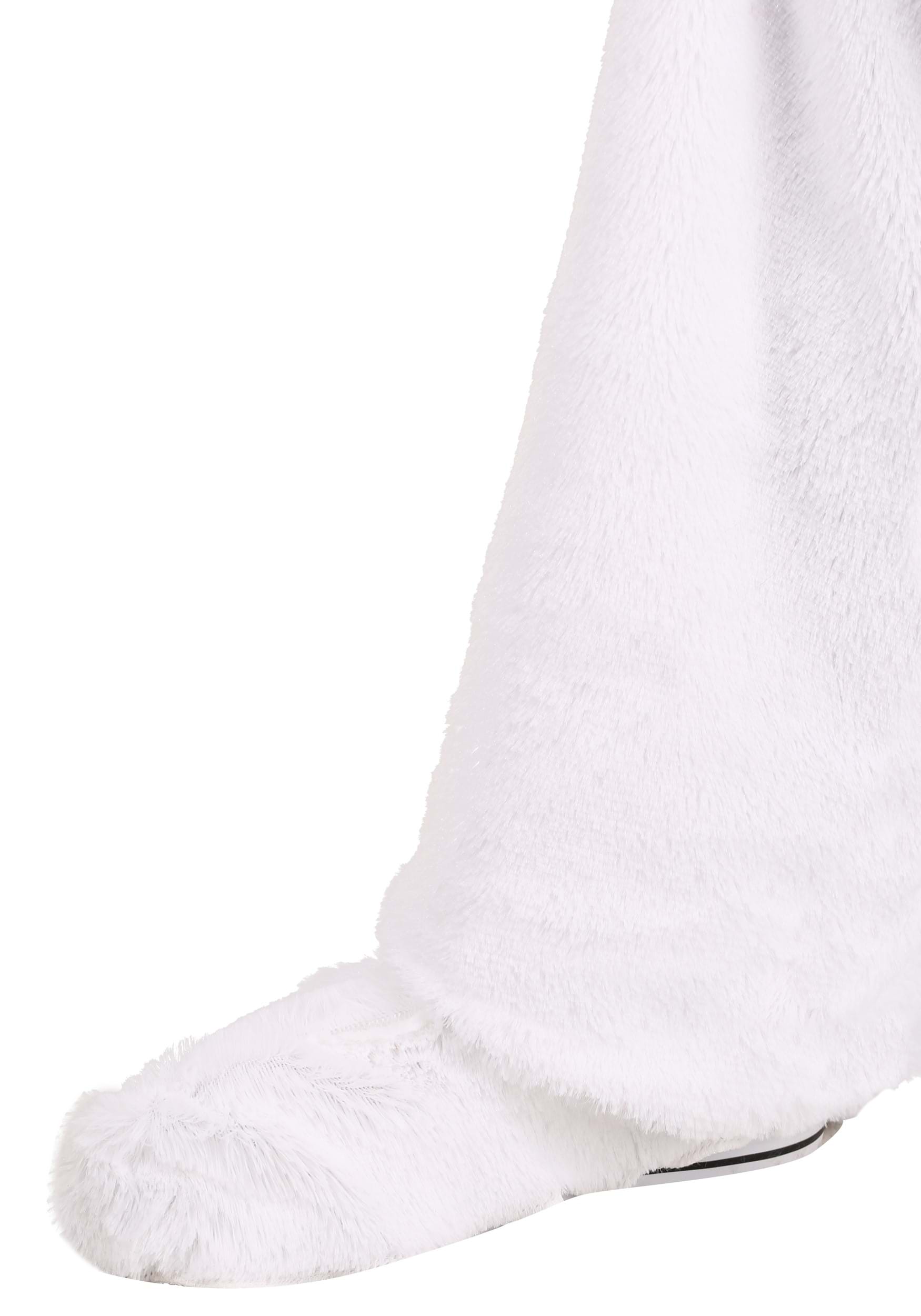 Open Face White Bunny Costume for Adults