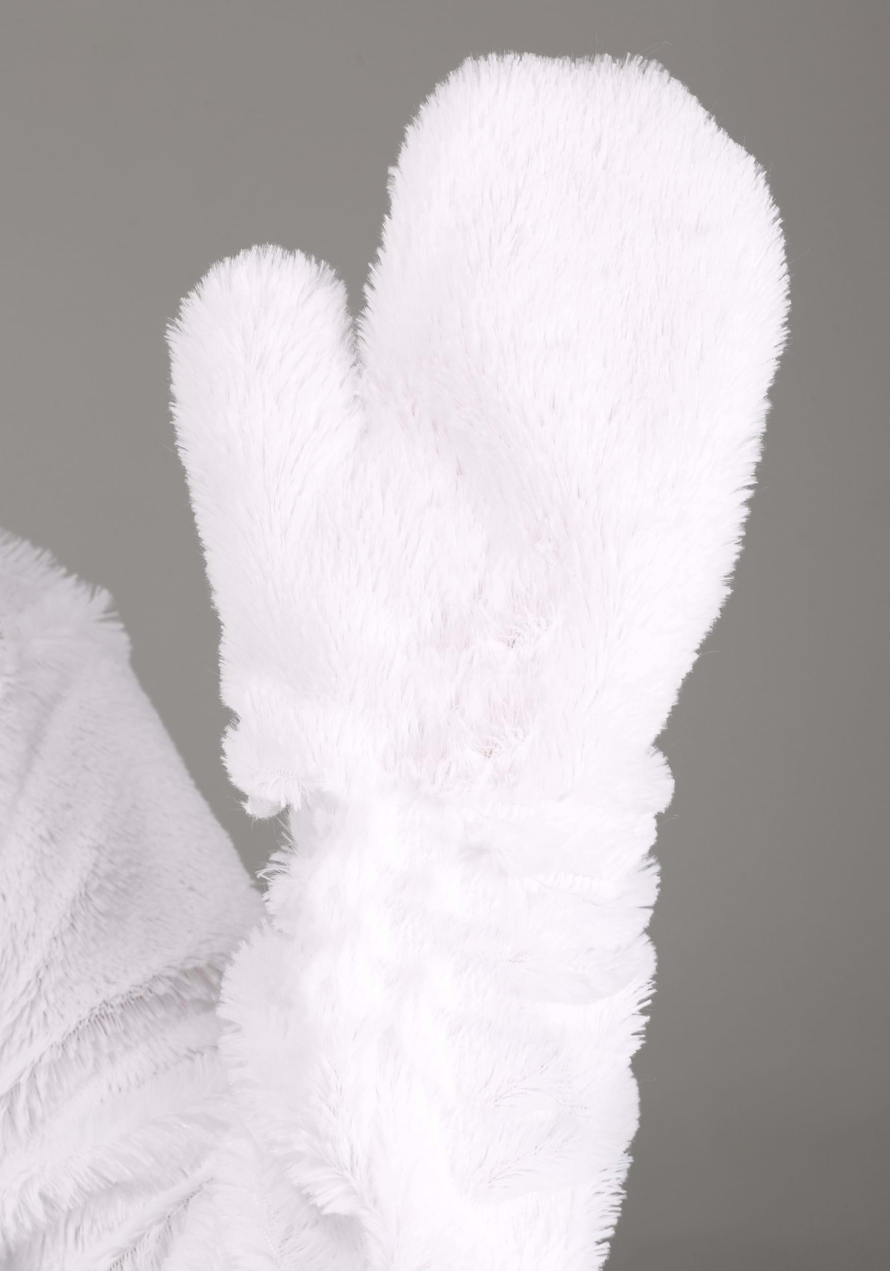 Open Face White Bunny Costume for Adults