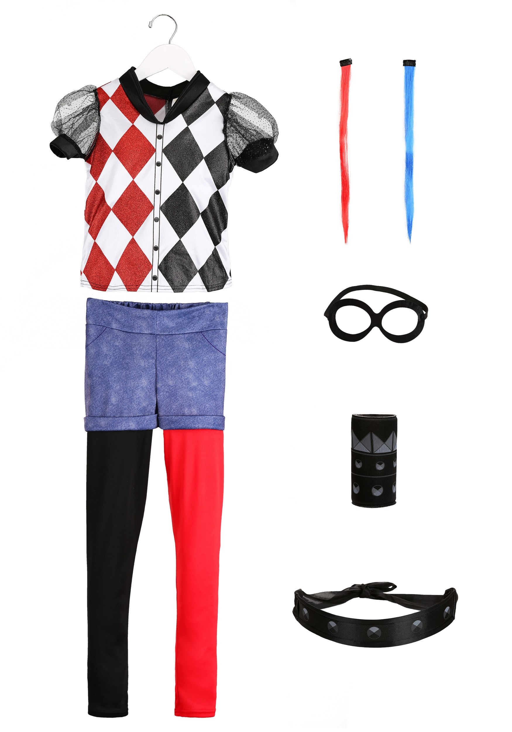 Girls DC Superhero Deluxe Harley Quinn Costume