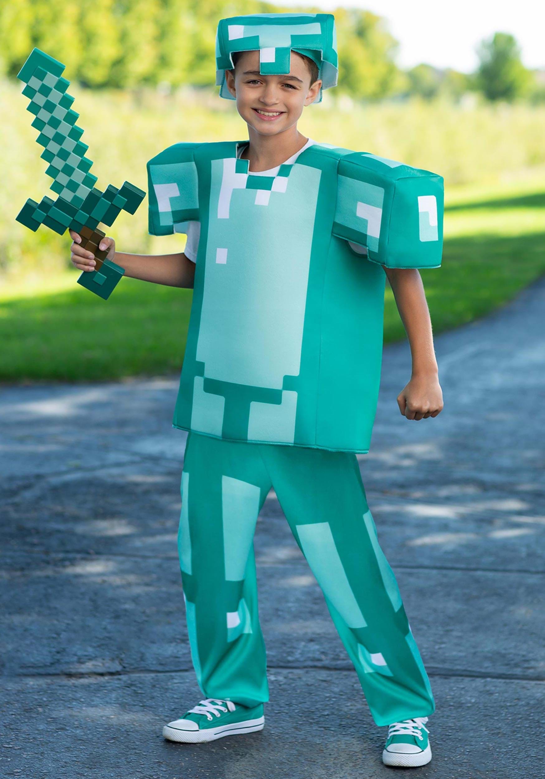 Deluxe Minecraft Armor Kid's Costume
