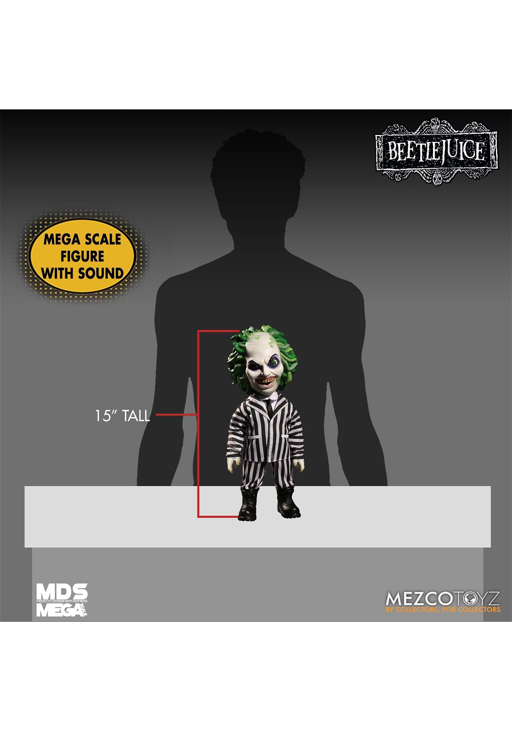 Mezco Designer Series Mega Scale Talking Beetlejuice Doll 5 Mezco Designer Series Mega Scale Talking Beetlejuice Doll