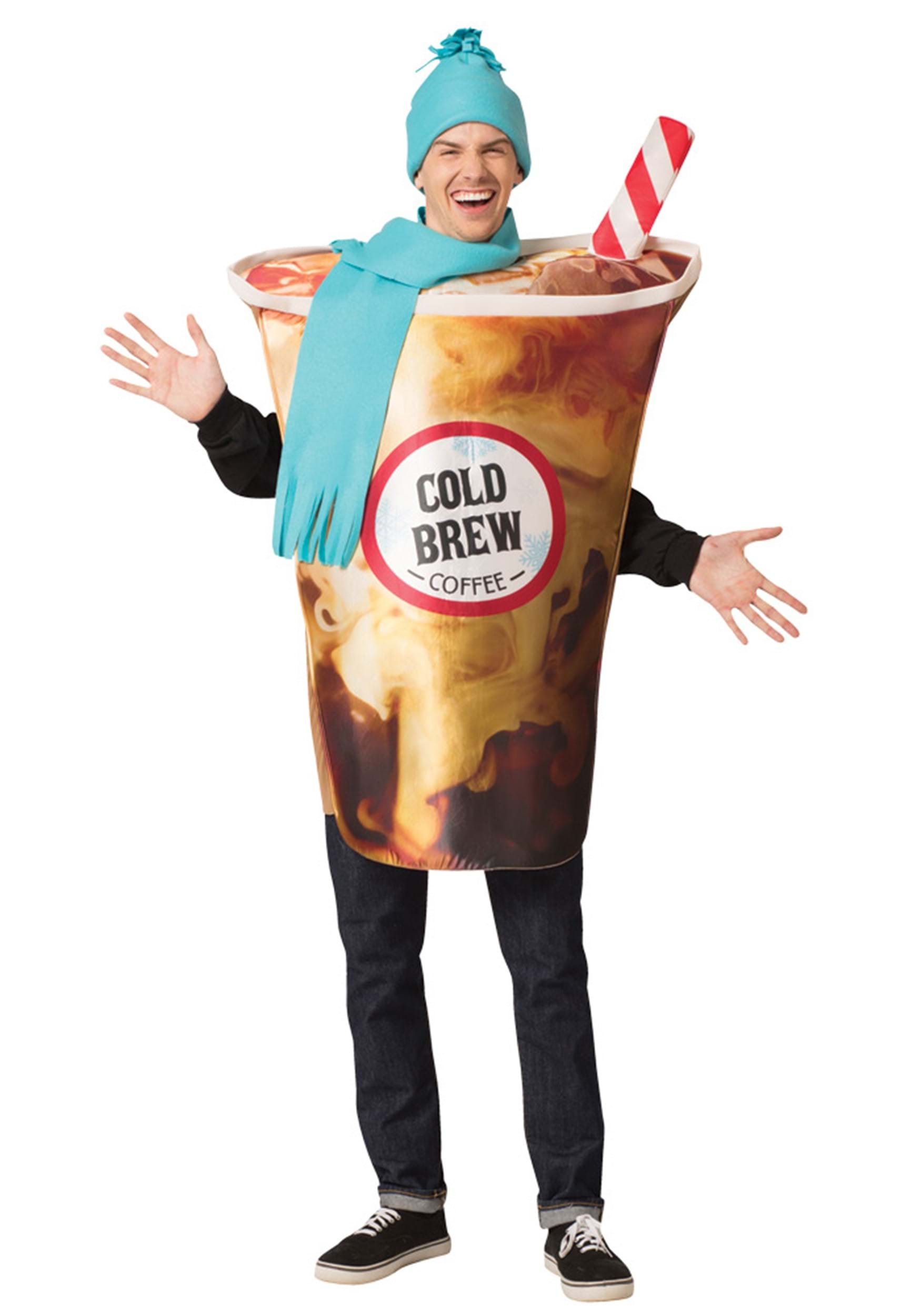 Adult Cold Brew Coffee Costume 1 Adult Cold Brew Coffee Costume