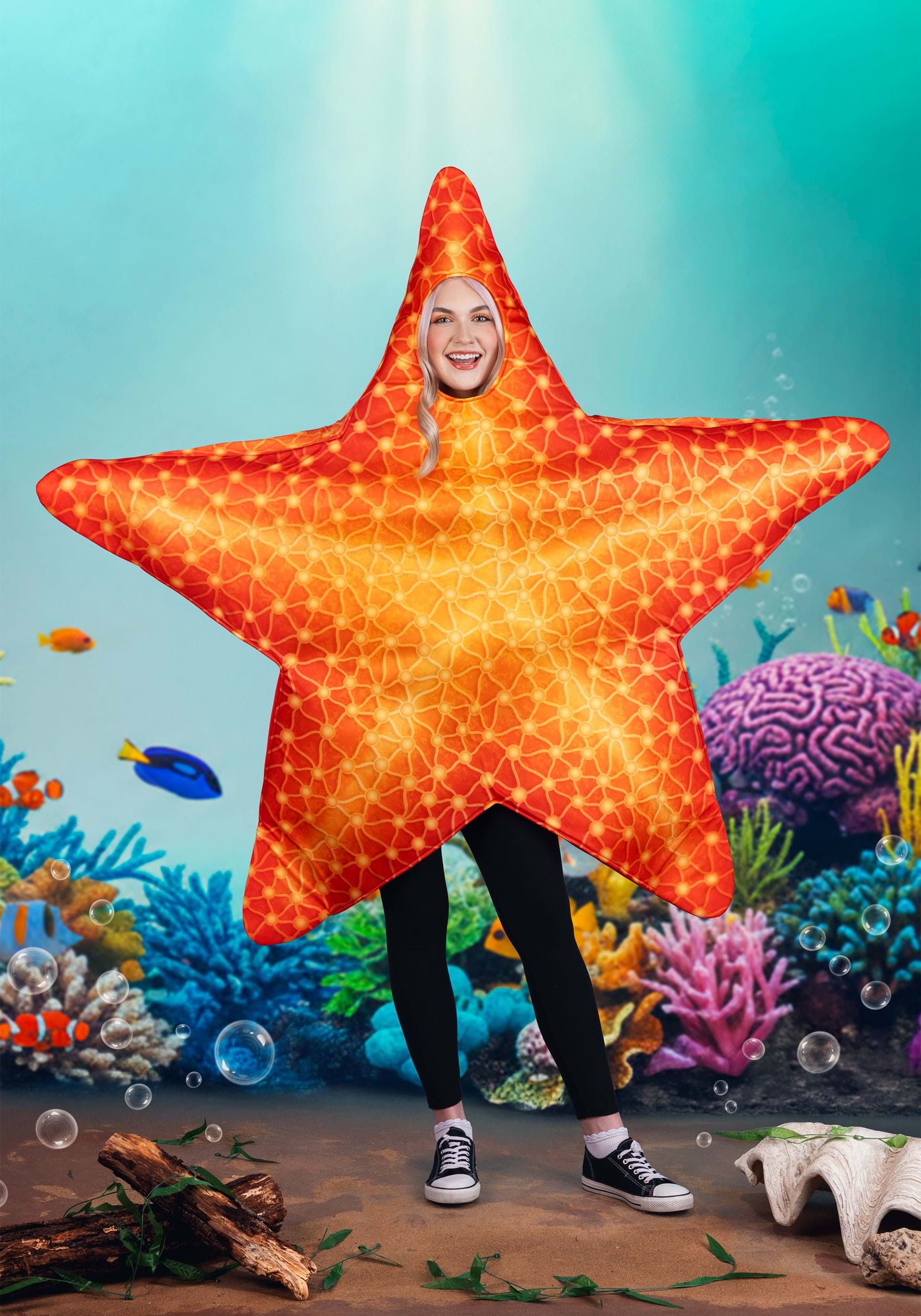 Orange Starfish Costume for Adults