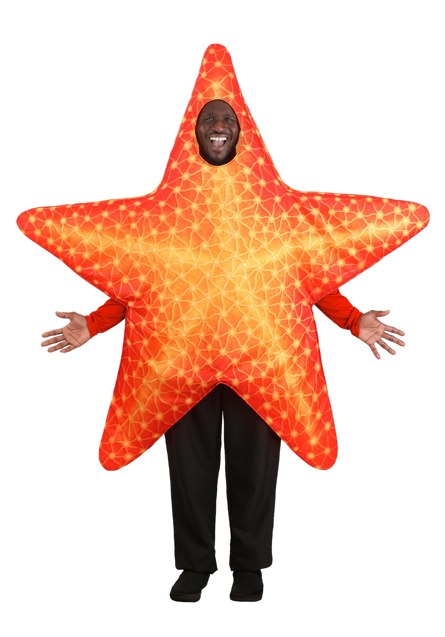 Orange Starfish Costume for Adults