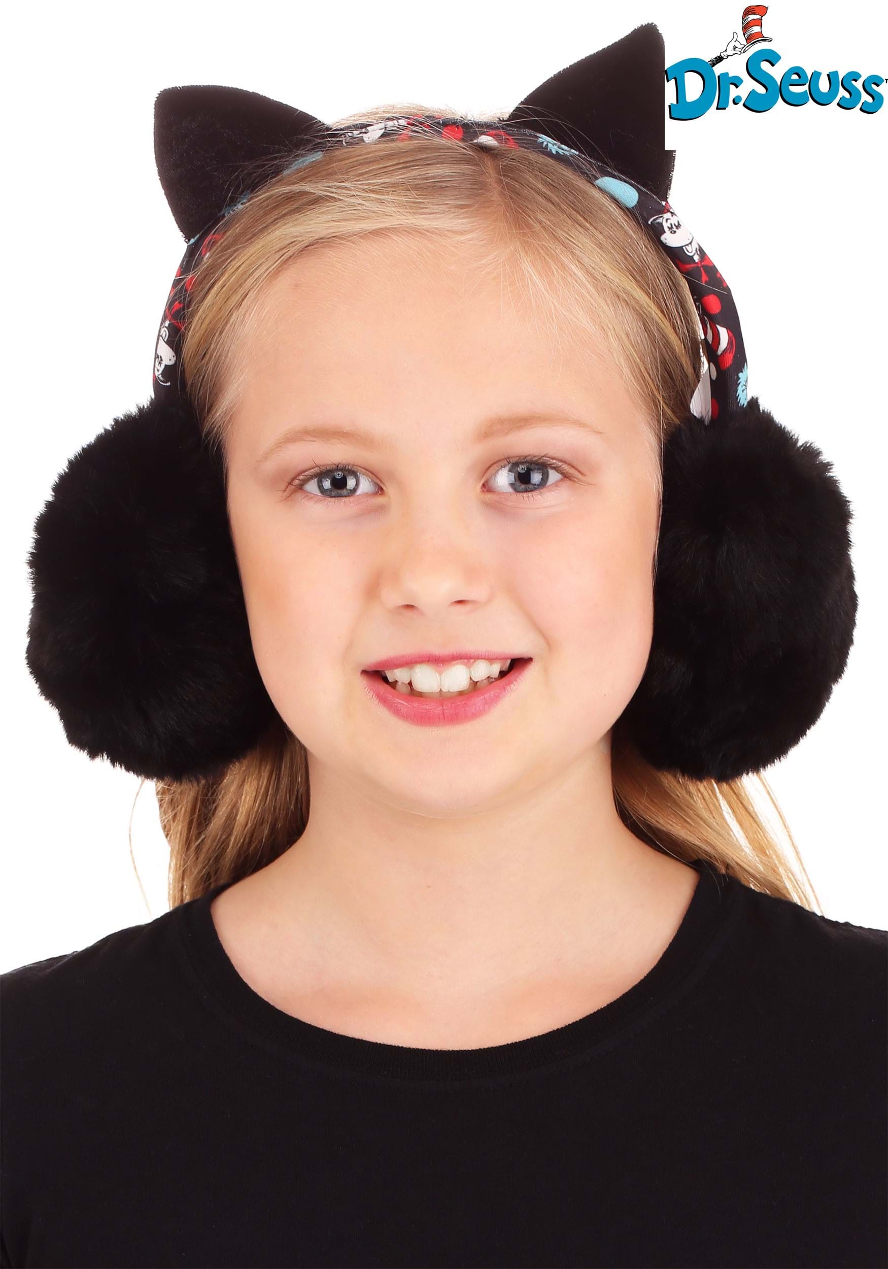 Adjustable Cat in the Hat Earmuffs