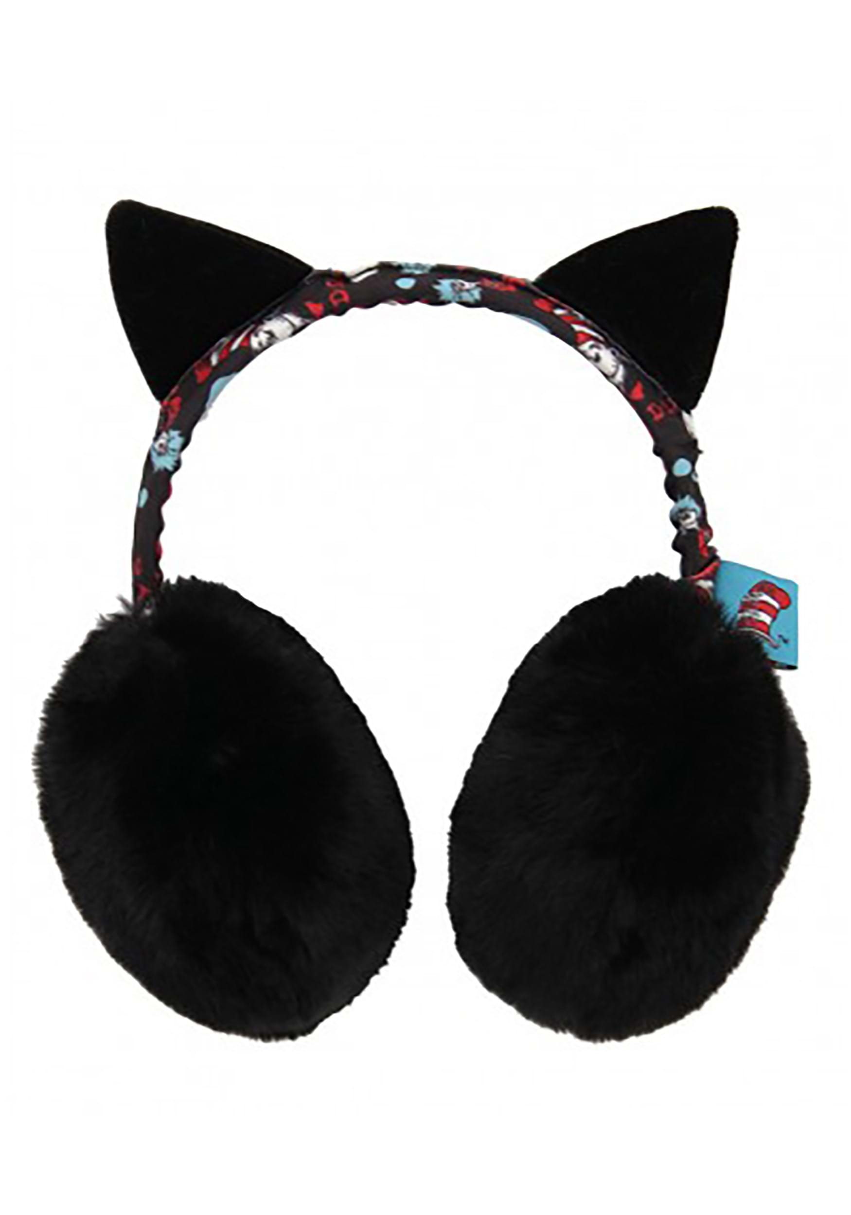 Adjustable Cat in the Hat Earmuffs