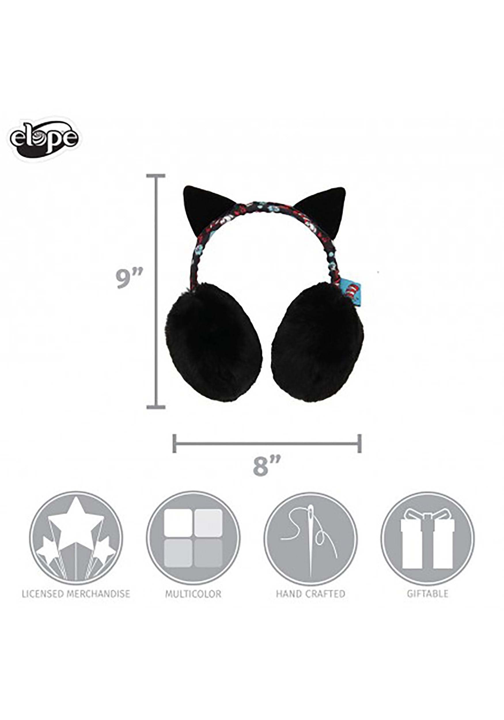 Adjustable Cat in the Hat Earmuffs