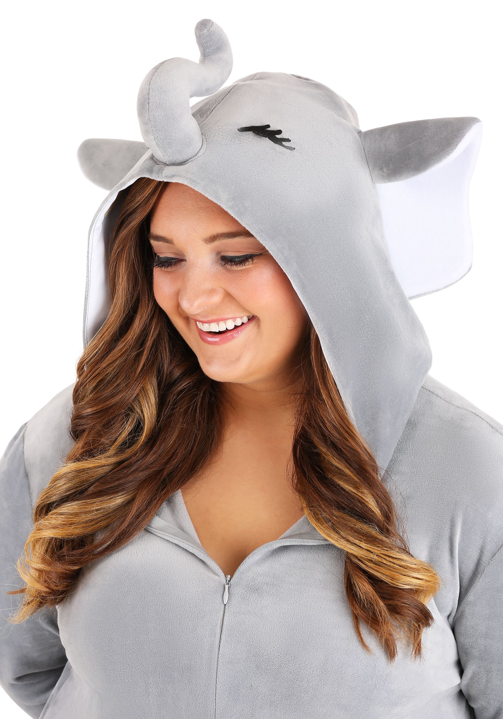 Plus Size Women's Wild Gray Elephant Costume