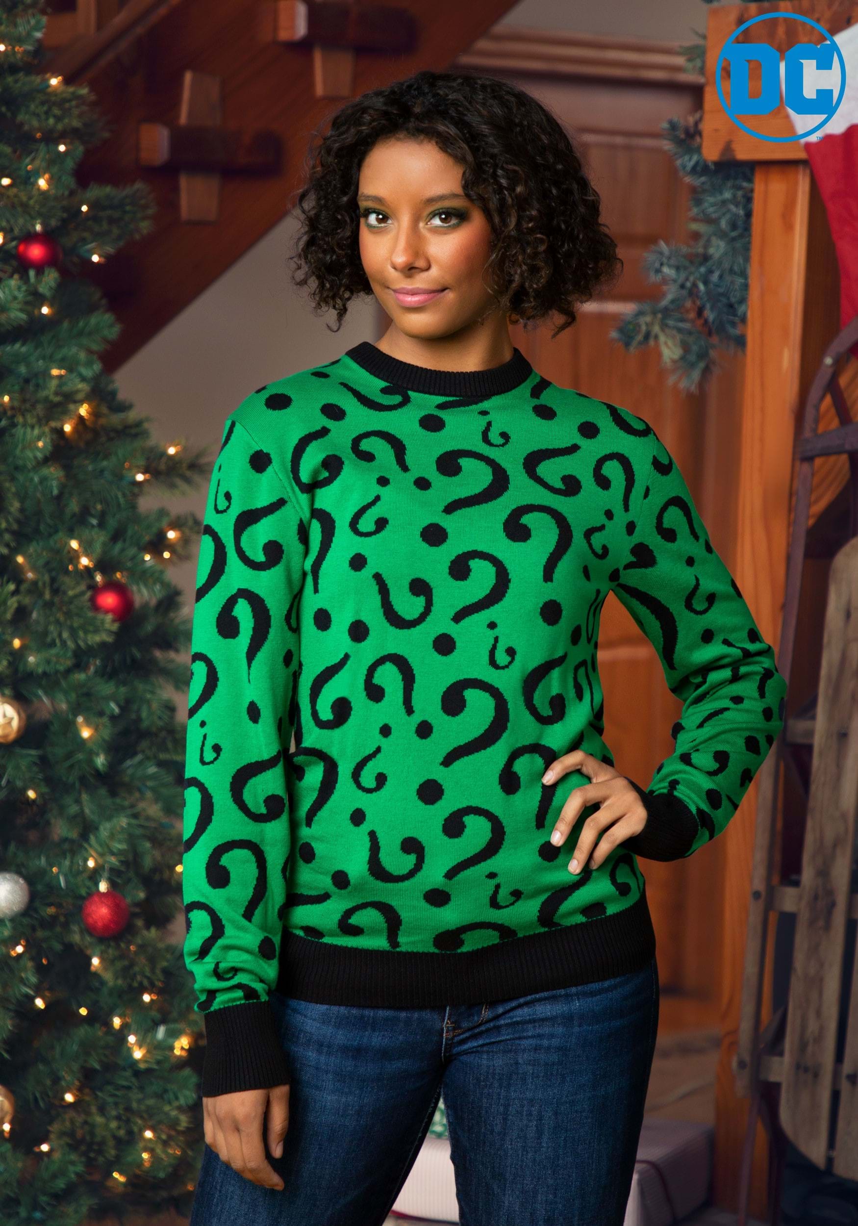 The Riddler Ugly Christmas Sweater for Adults 1 The Riddler Ugly Christmas Sweater for Adults