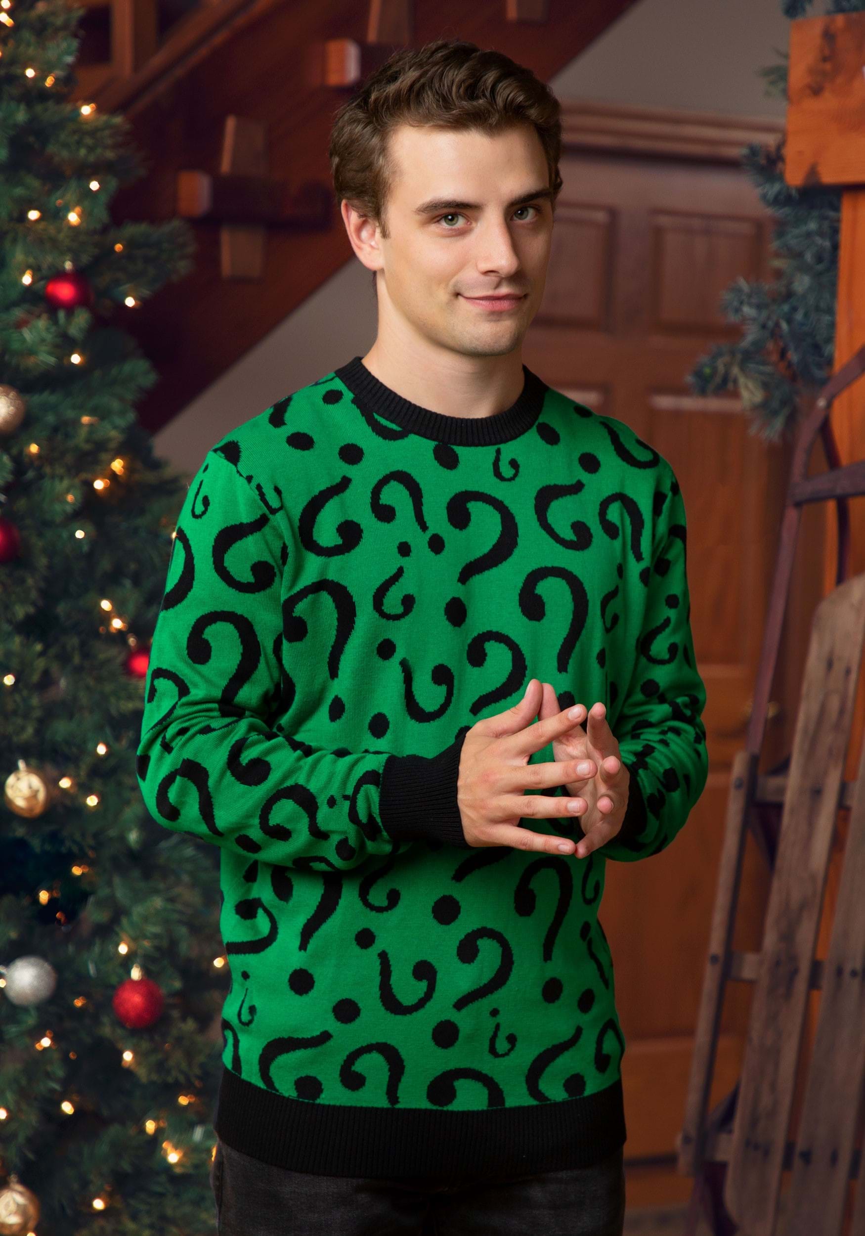 The Riddler Ugly Christmas Sweater for Adults 2 The Riddler Ugly Christmas Sweater for Adults