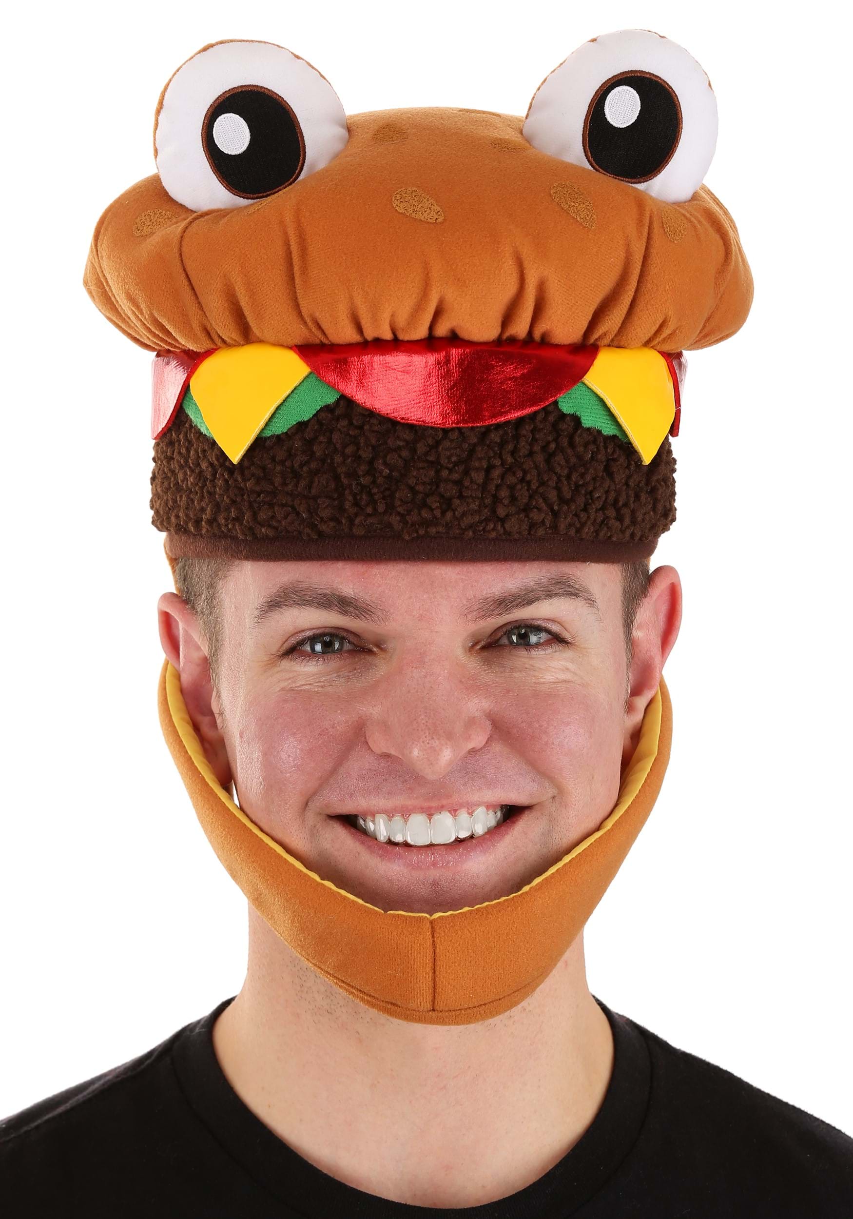 Jawesome Plush Cheeseburger Costume Hat