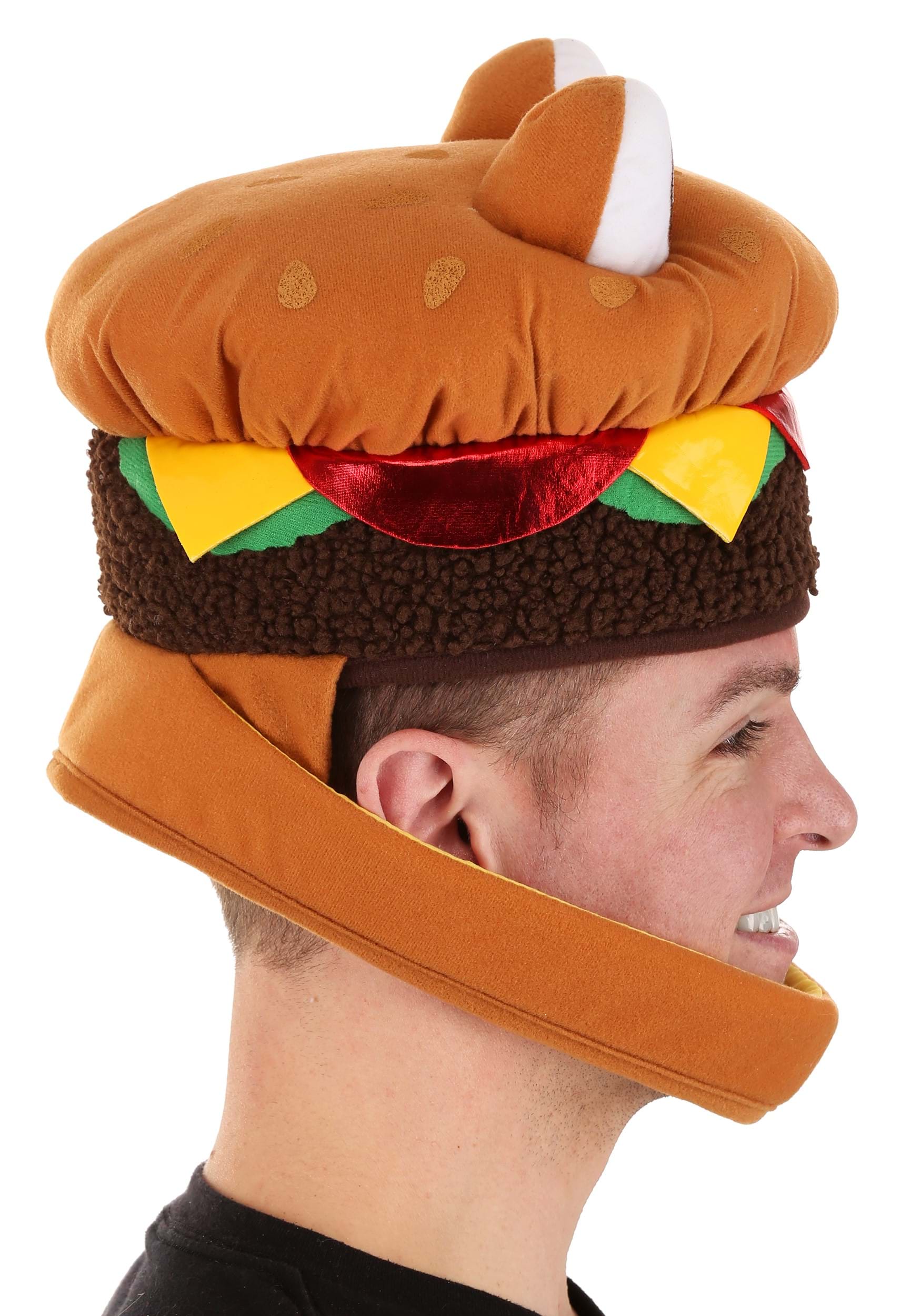 Jawesome Plush Cheeseburger Costume Hat