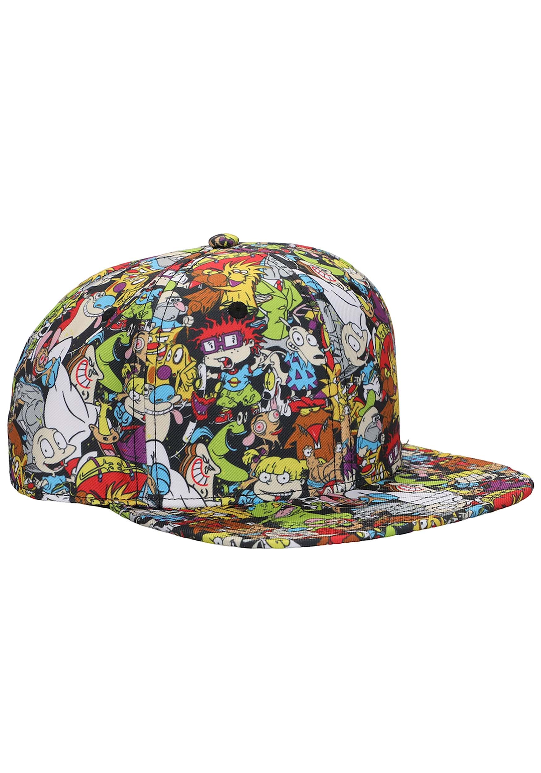 Adult Nickelodeon 90s Cartoon Characters AOP Hat 2 Adult Nickelodeon 90s Cartoon Characters AOP Hat